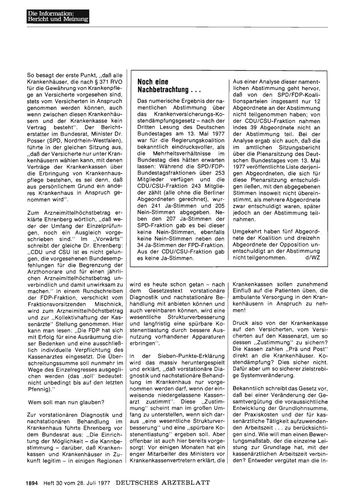 Vorschauseite 1: Noch eine Nachbetrachtung. ..