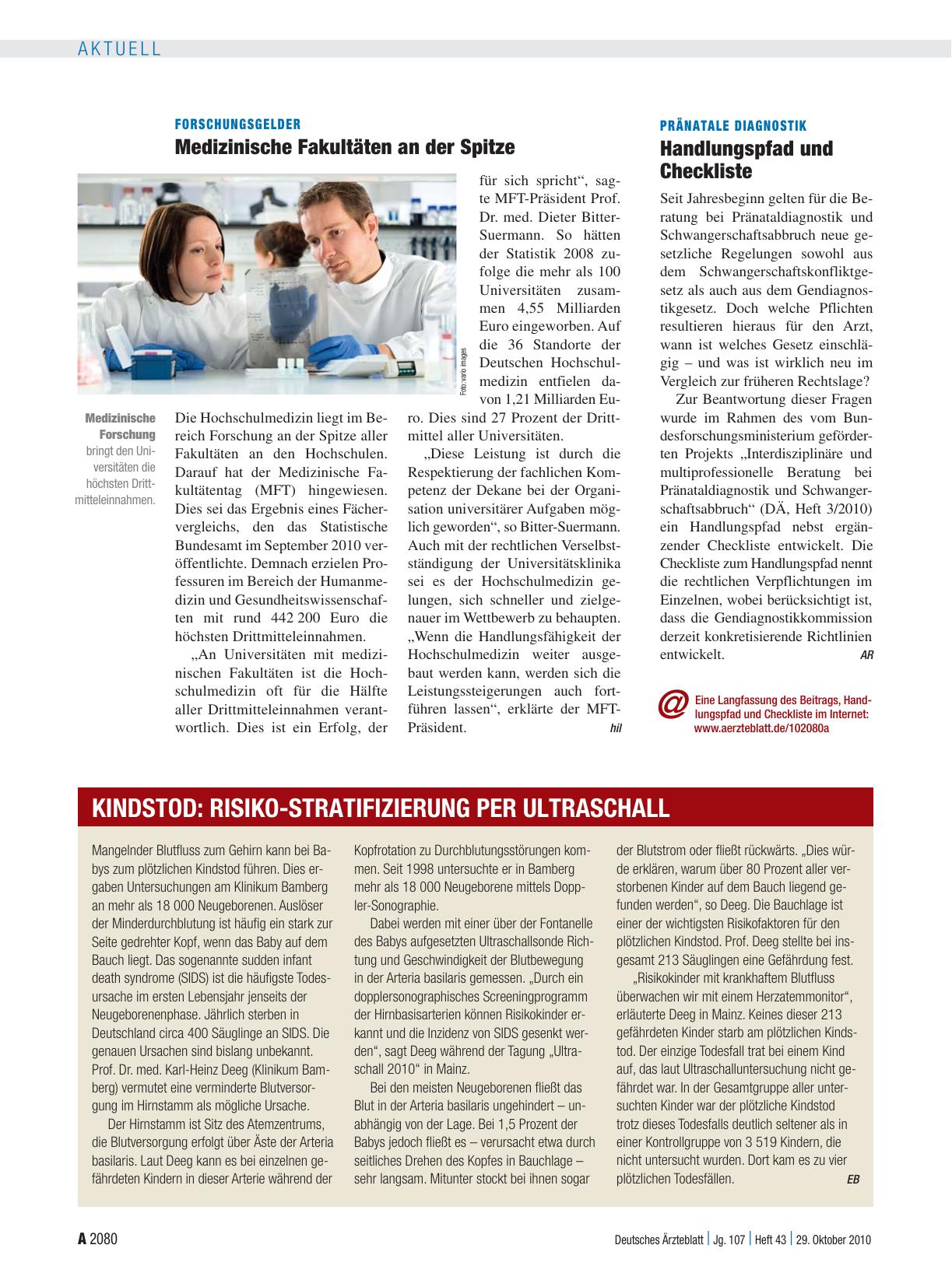 Vorschauseite 1: Pränatale Diagnostik: Handlungspfad und Checkliste