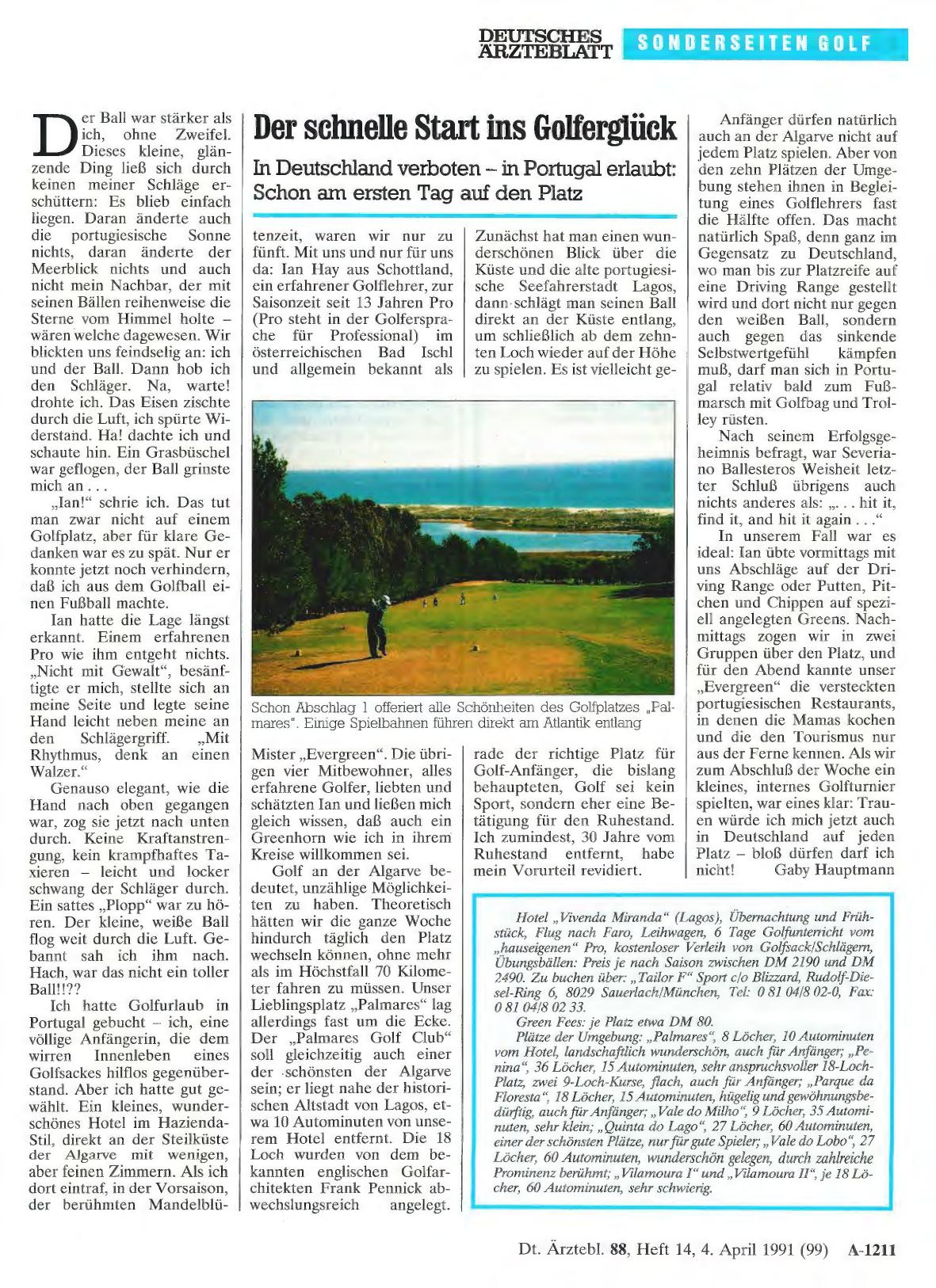 Vorschauseite 1: Der schnelle Start ins Golferglück