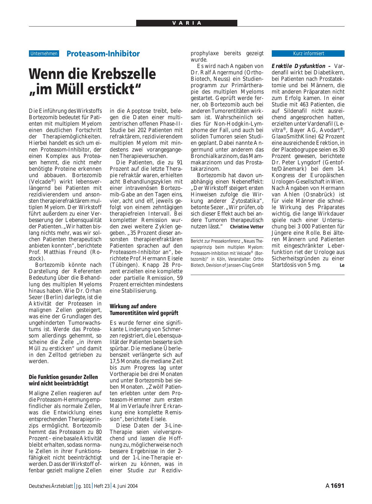 Vorschauseite 1: Erektile Dysfunktion