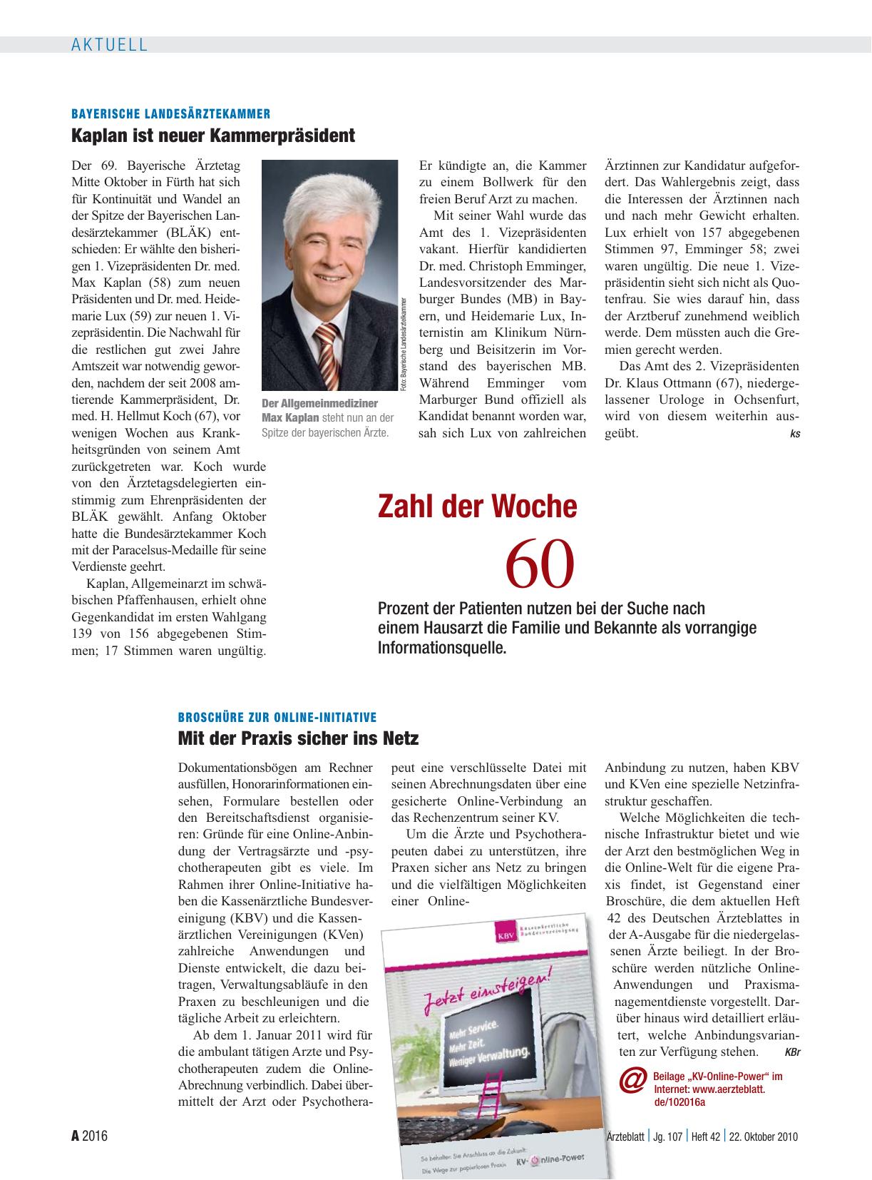 Vorschauseite 1: Broschüre zur Online-Initiative: Mit der Praxis sicher ins Netz