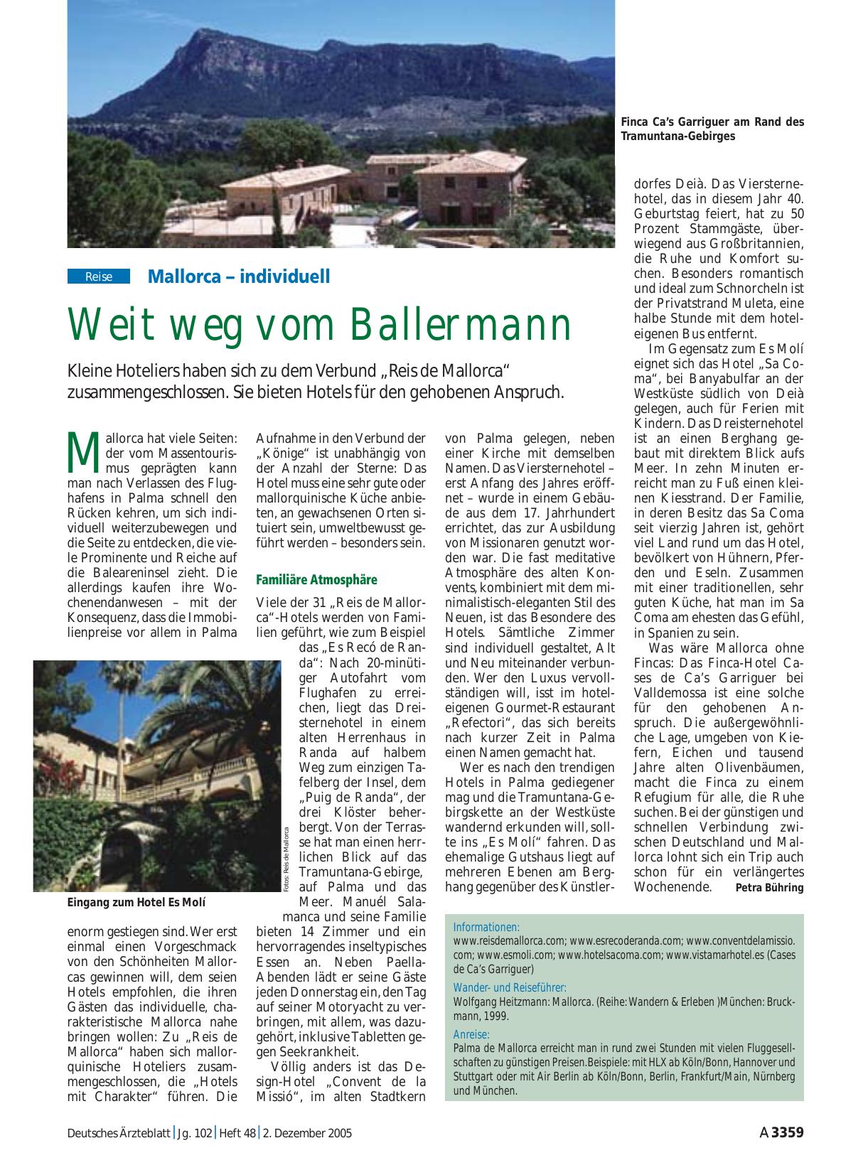 Vorschauseite 1: Mallorca – individuell: Weit weg vom Ballermann