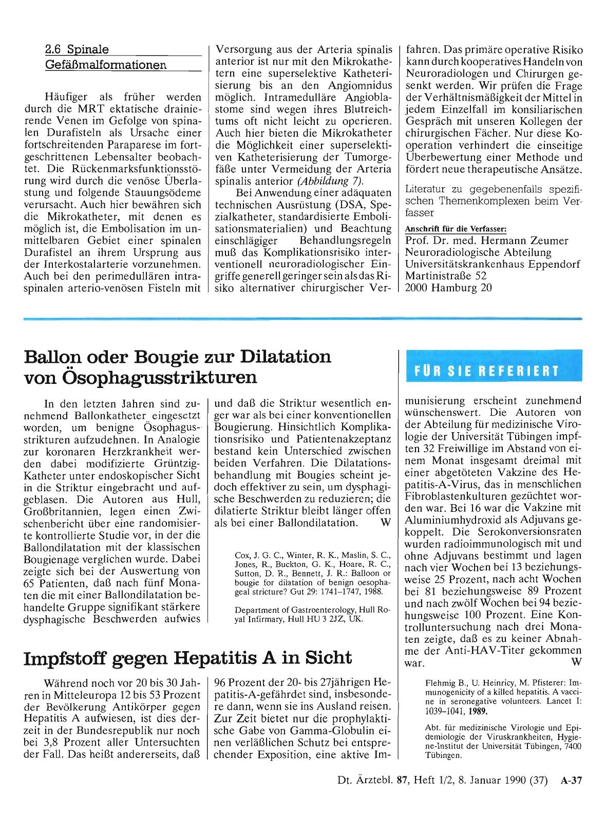 Vorschauseite 1: Impfstoff gegen Hepatitis A in Sicht