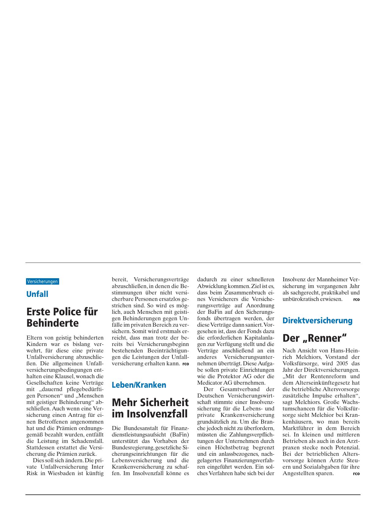 Vorschauseite 1: Unfall: Erste Police für Behinderte