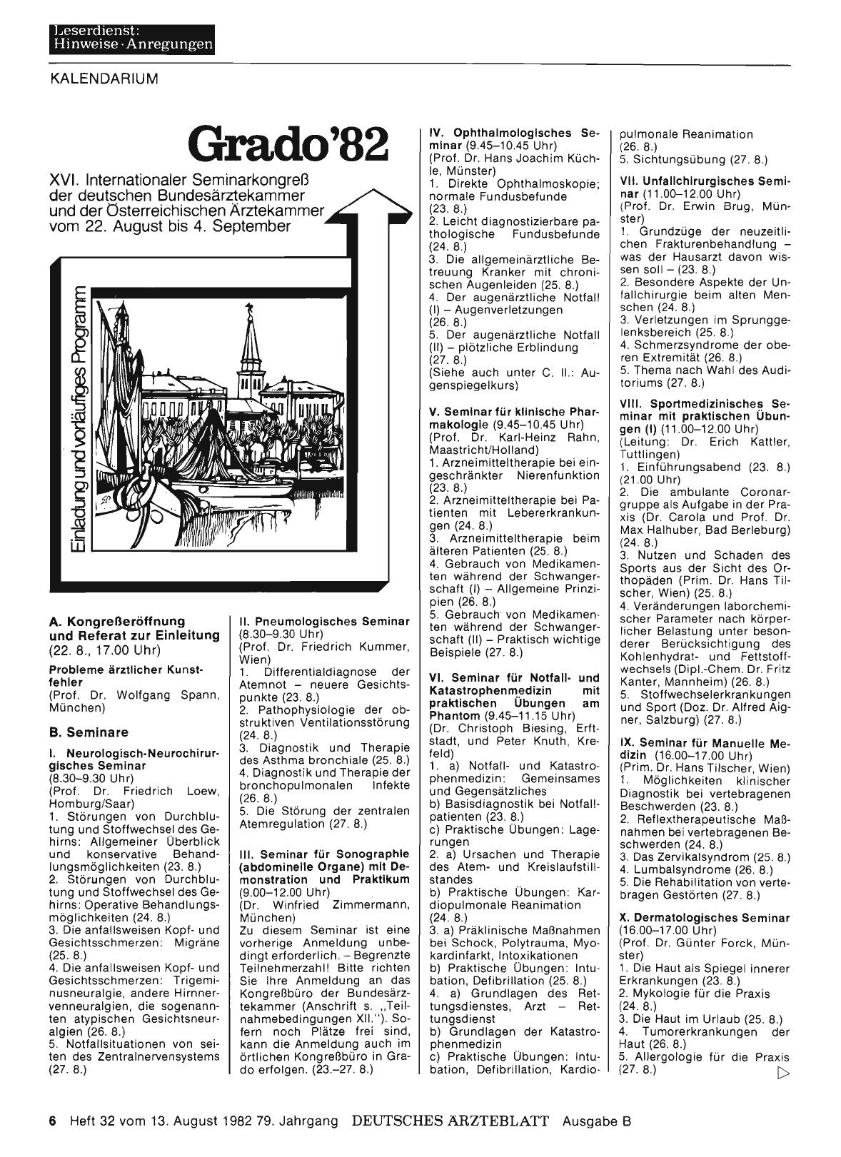 Vorschauseite 1: Grado'82