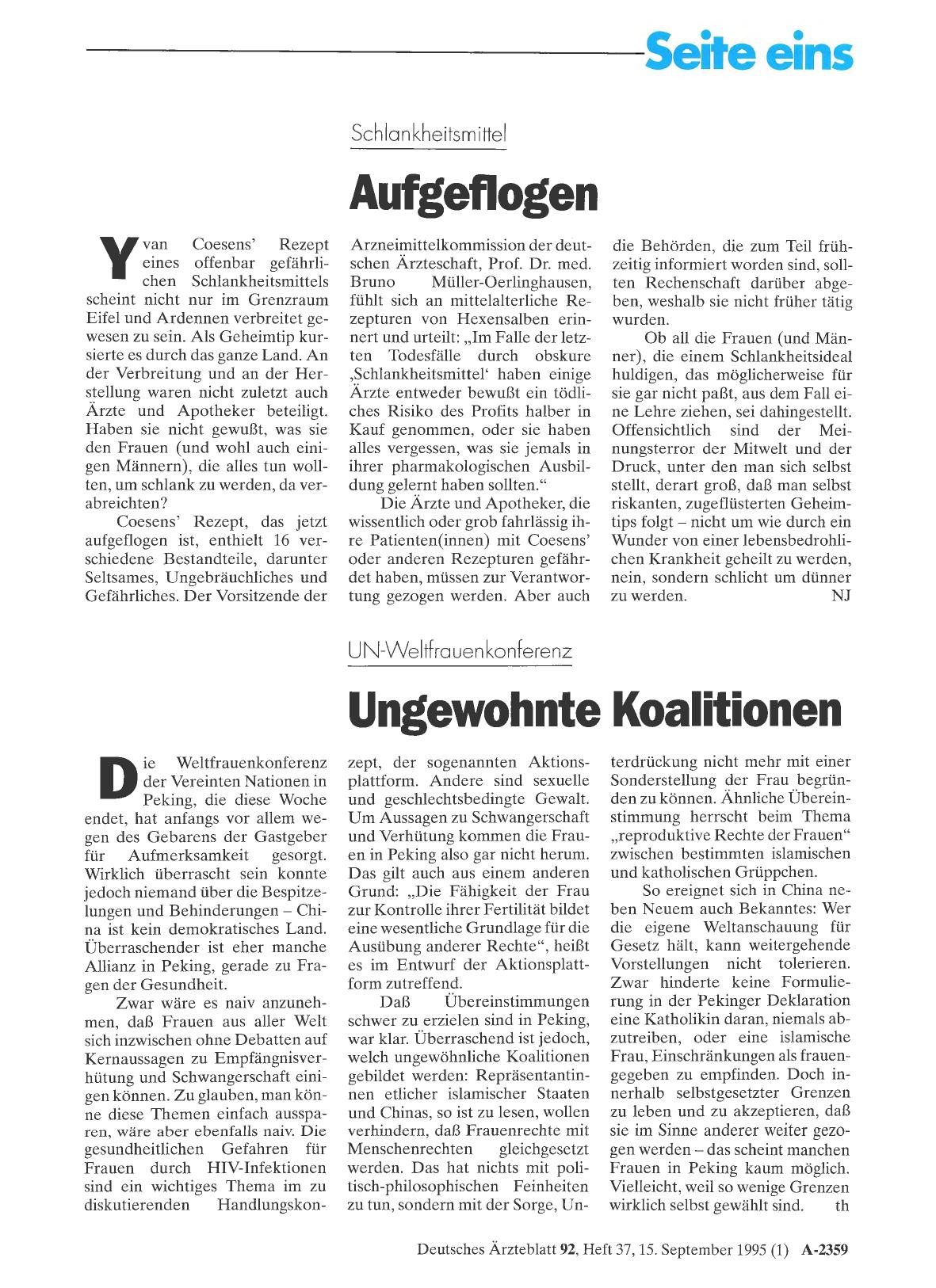 Vorschauseite 1: Schlankheitsmittel: Aufgeflogen