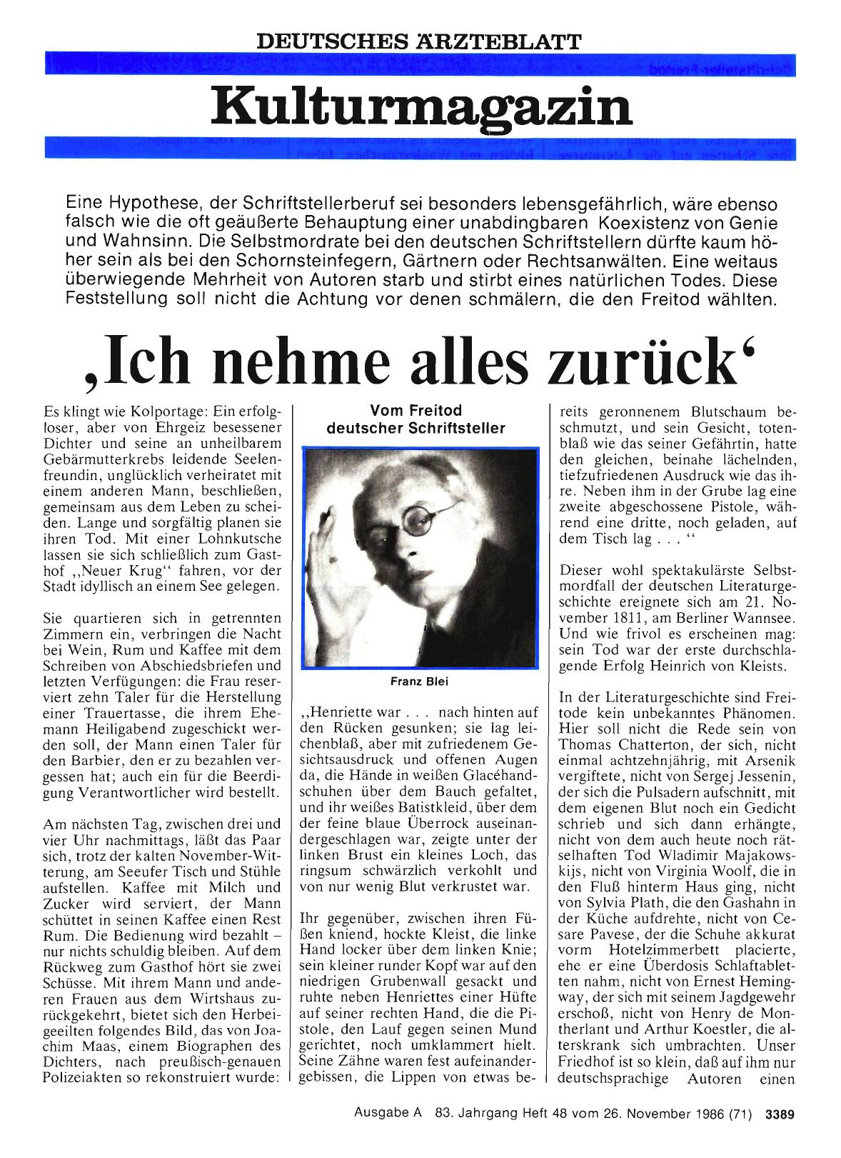 Vorschauseite 1: Ich nehme alles zurück