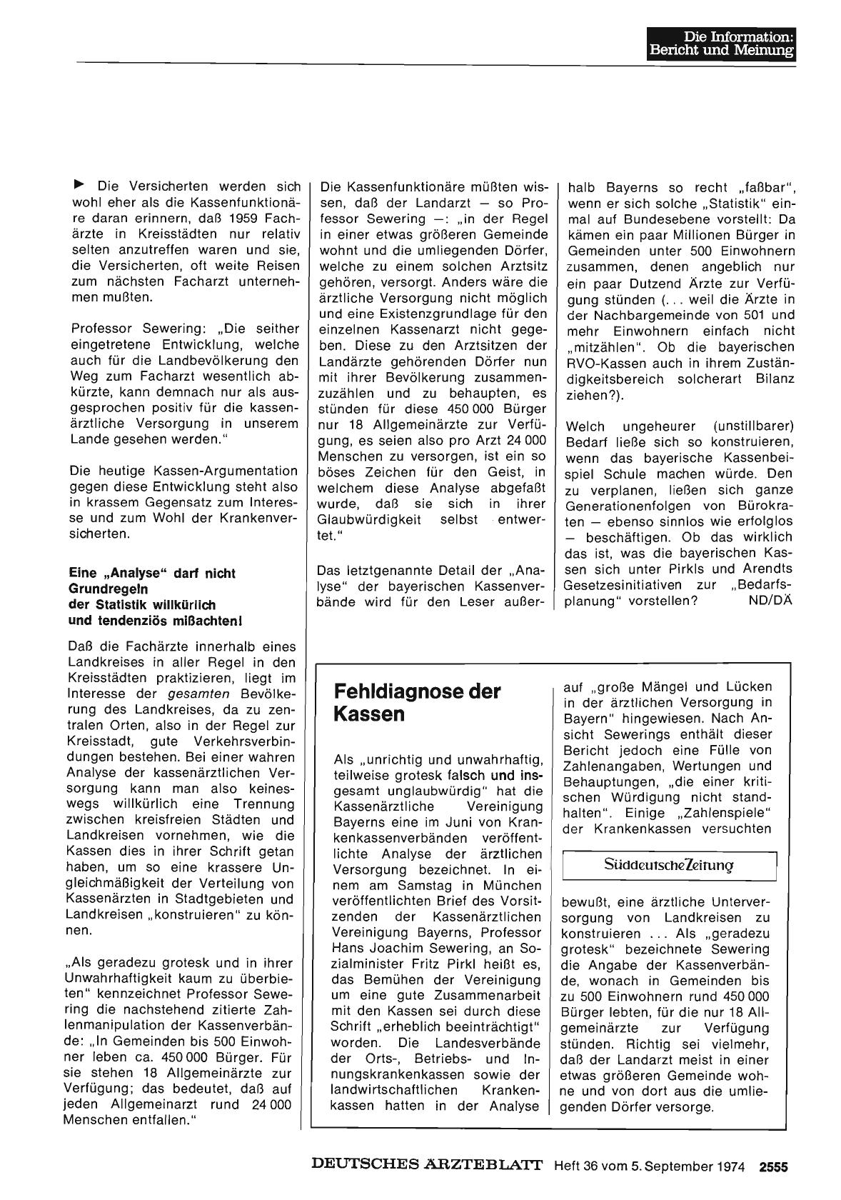 Vorschauseite 1: Fehldiagnose der Kassen