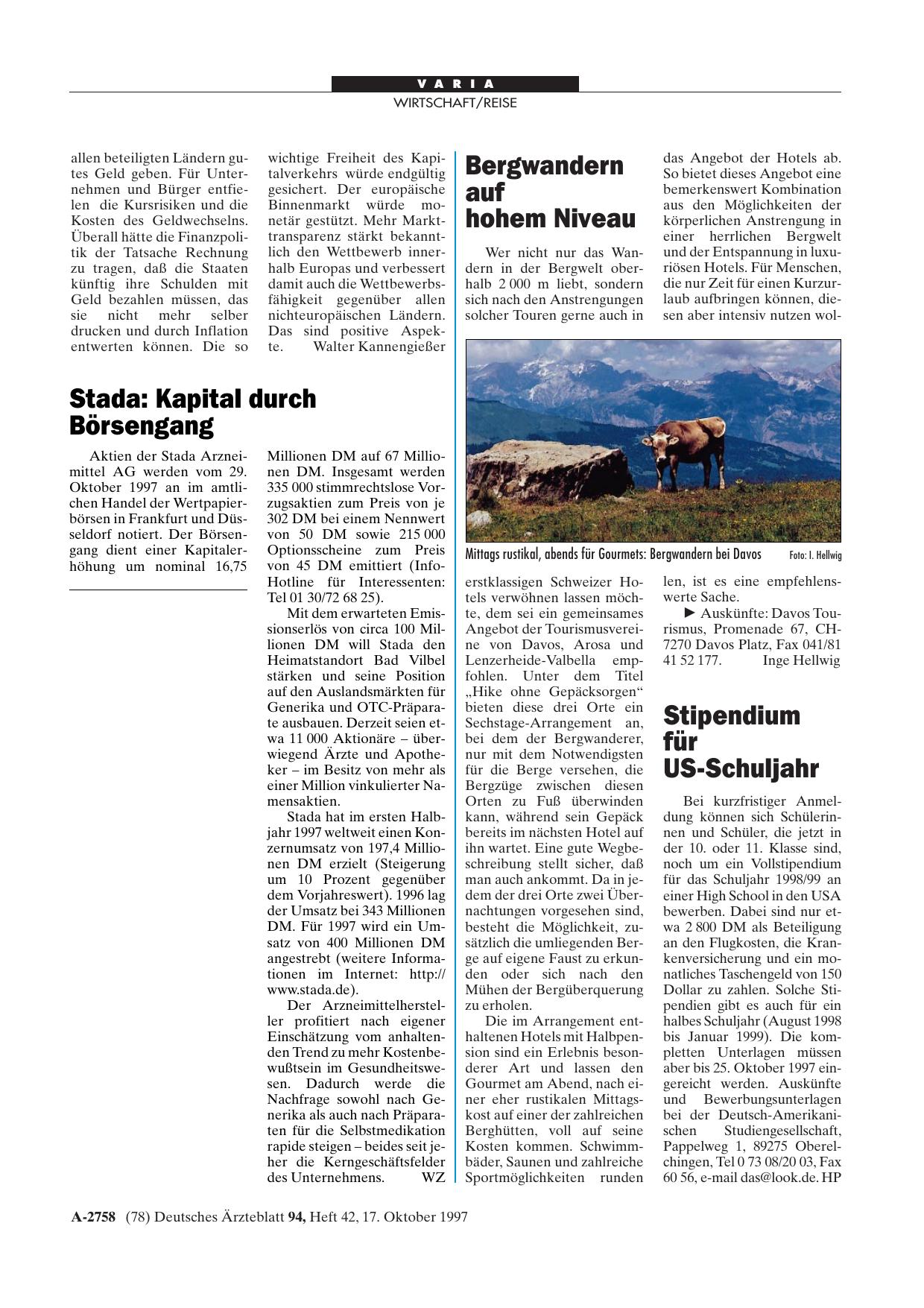 Vorschauseite 1: Stada: Kapital durch Börsengang
