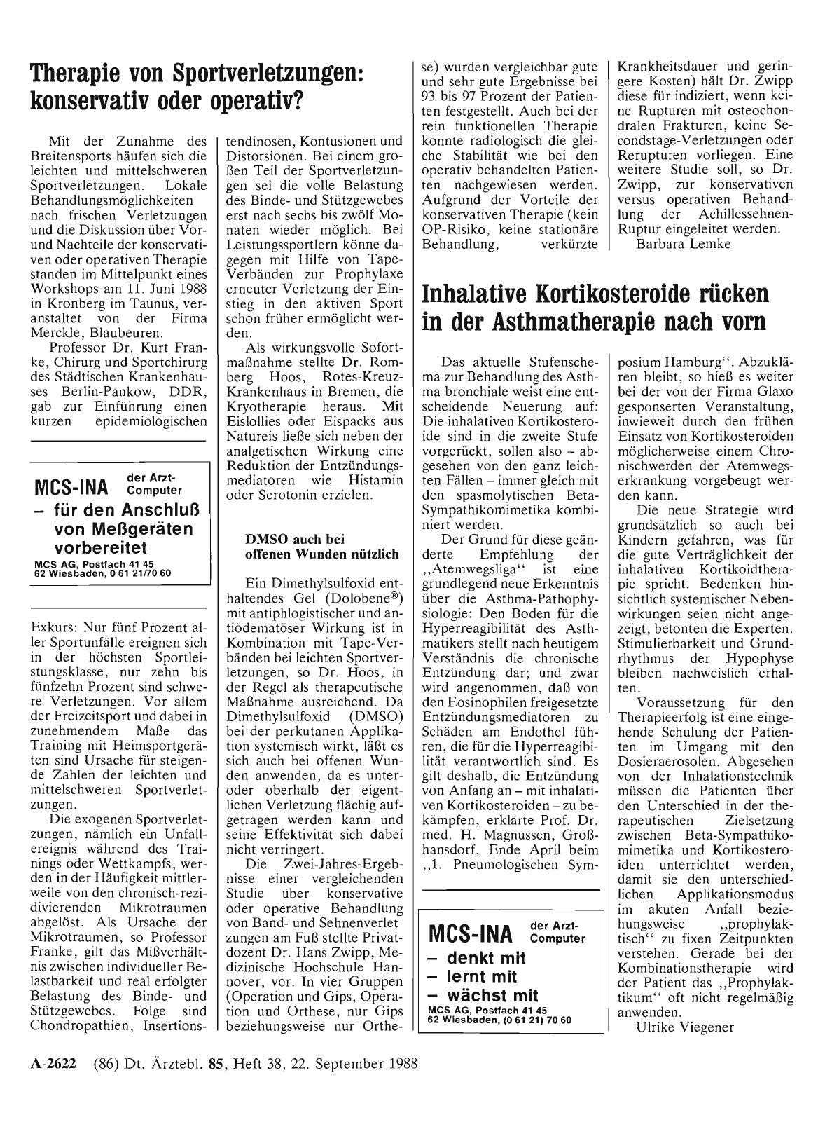 Vorschauseite 1: Inhalative Kortikosteroide rücken in der Asthmatherapie nach vorn