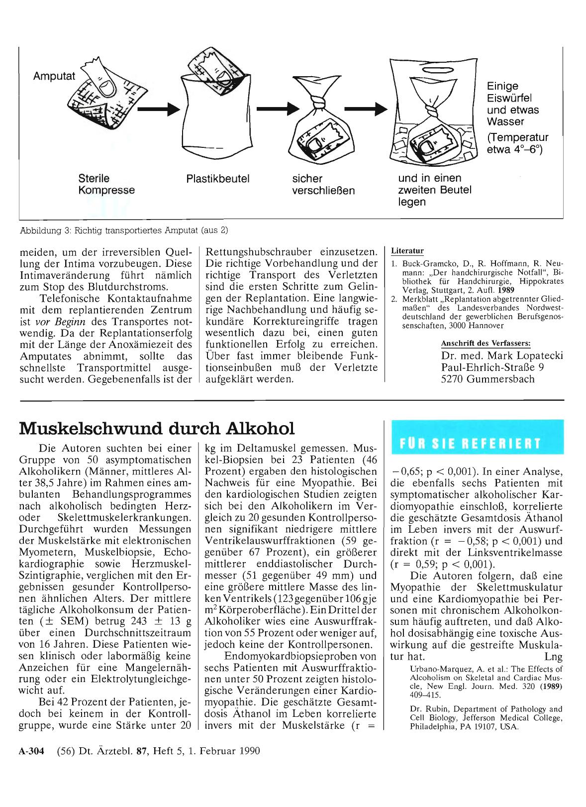 Vorschauseite 1: Muskelschwund durch Alkohol