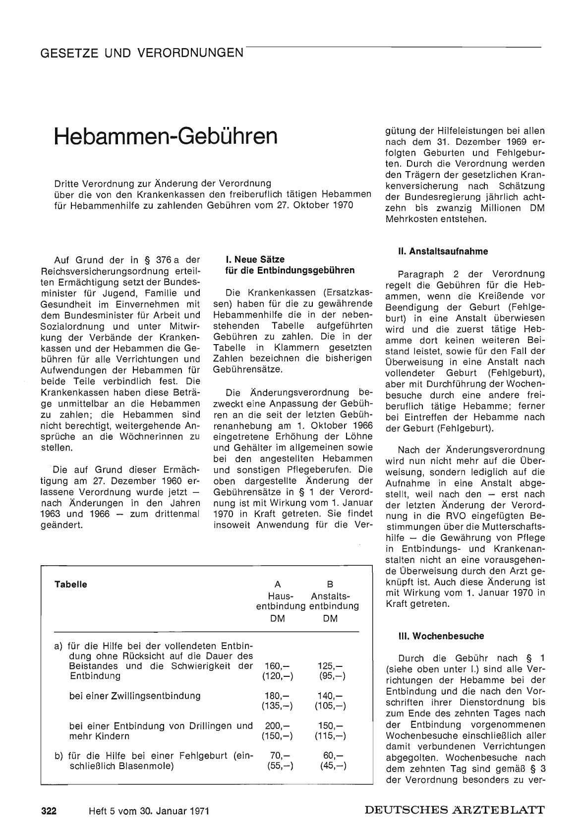 Vorschauseite 1: Hebammen-Gebühren