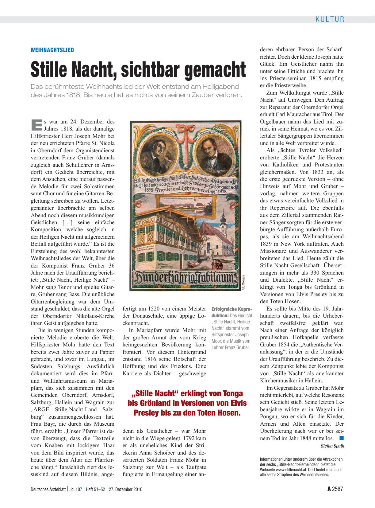 Vorschauseite 1: Weihnachtslied: Stille Nacht, sichtbar gemacht