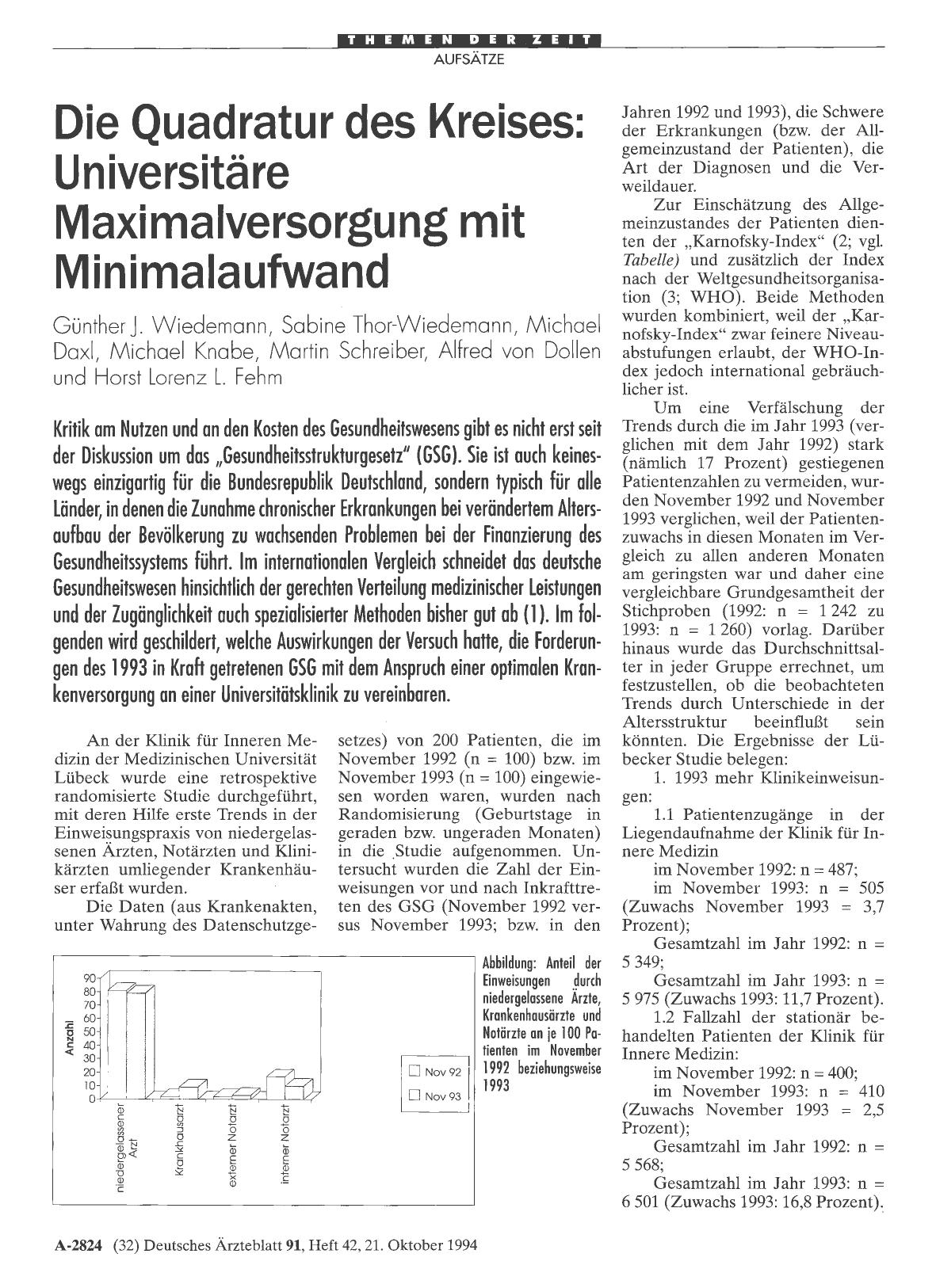 Vorschauseite 1: Die Quadratur des Kreises: Universitäre Maximalversorgung mit Minimalaufwand