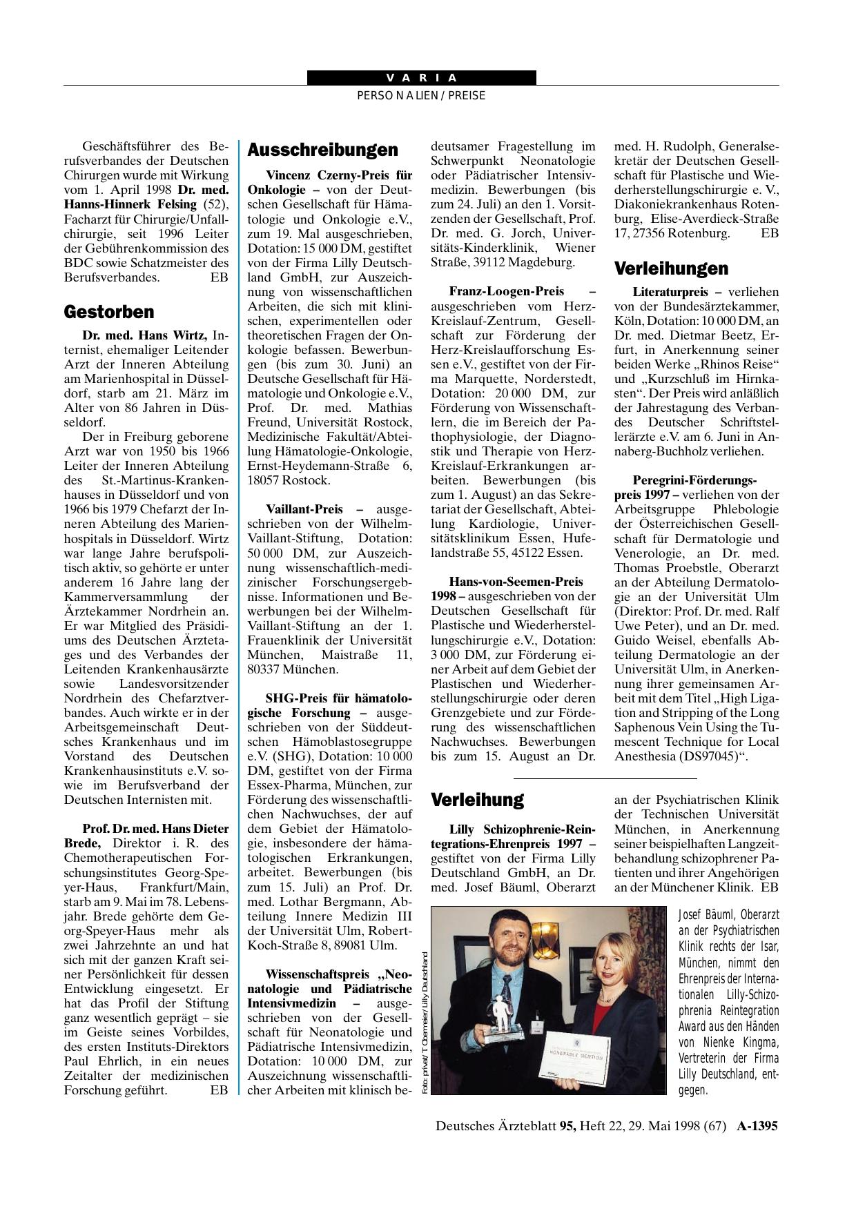Vorschauseite 1: Ausschreibungen