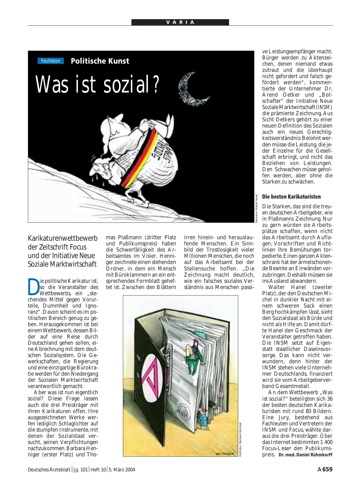 Vorschauseite 1: Politische Kunst: Was ist sozial?