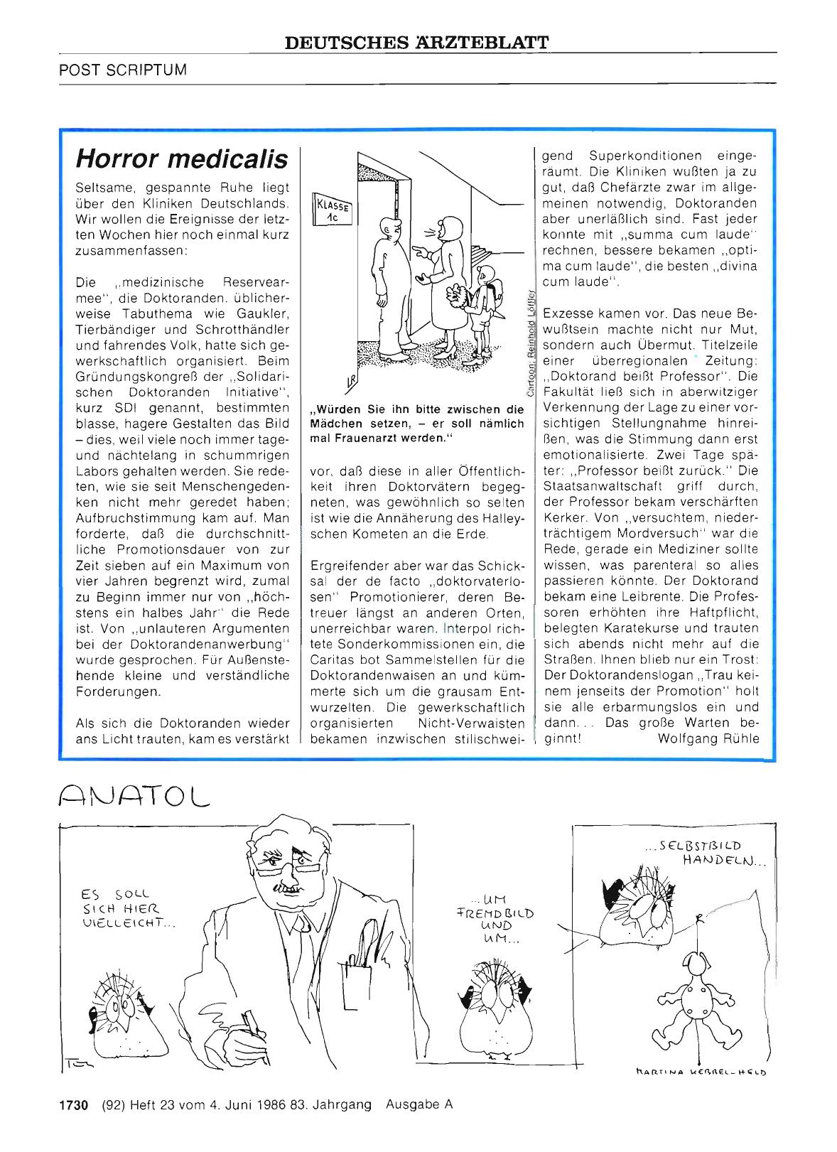 Vorschauseite 1: Horror medicalis