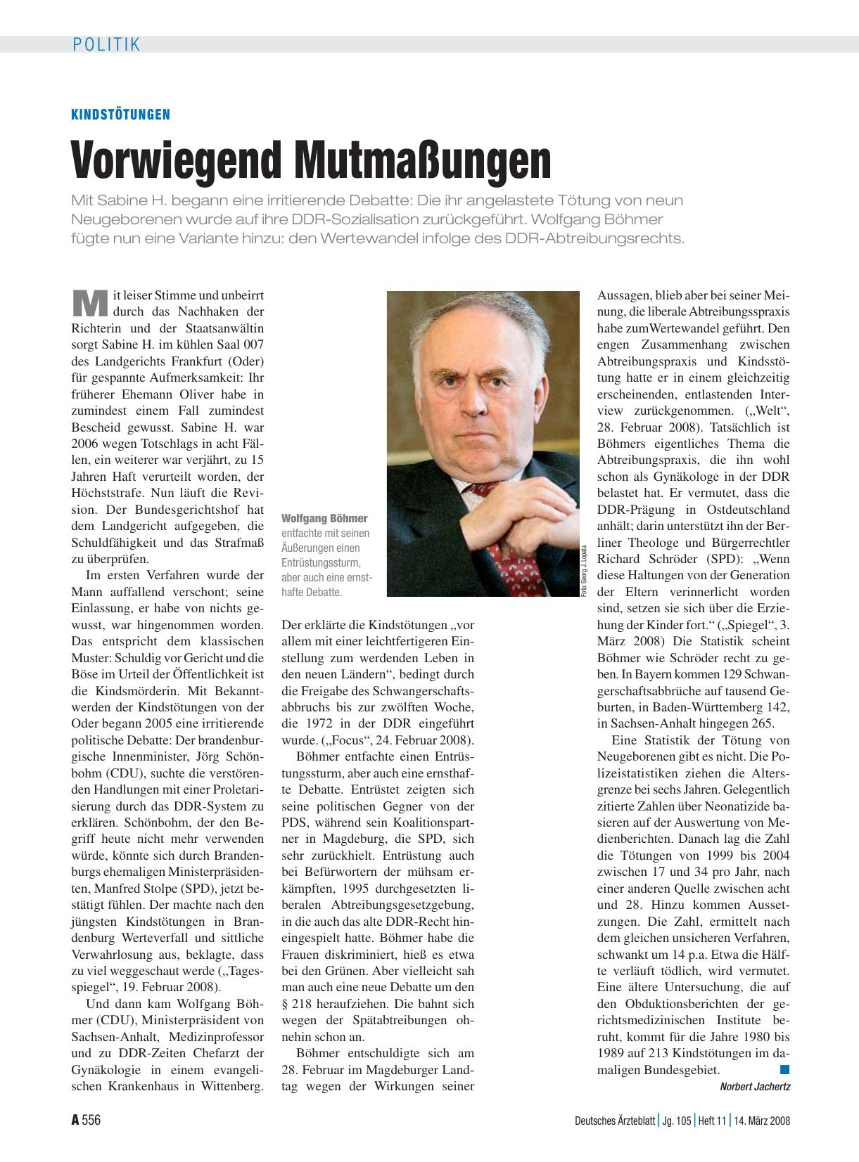 Vorschauseite 1: Kindstötungen: Vorwiegend Mutmaßungen