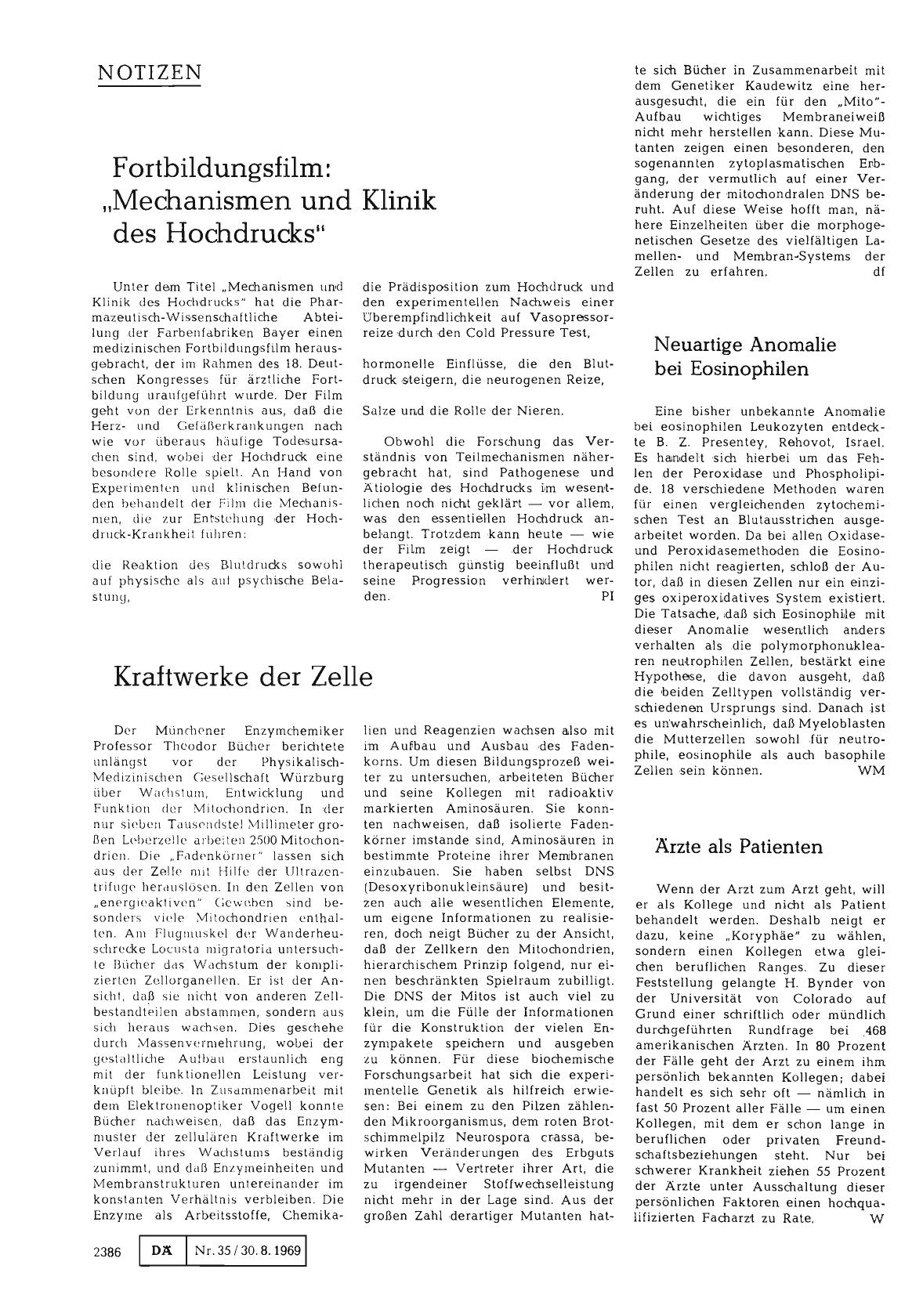 Vorschauseite 1: Ärzte als Patienten