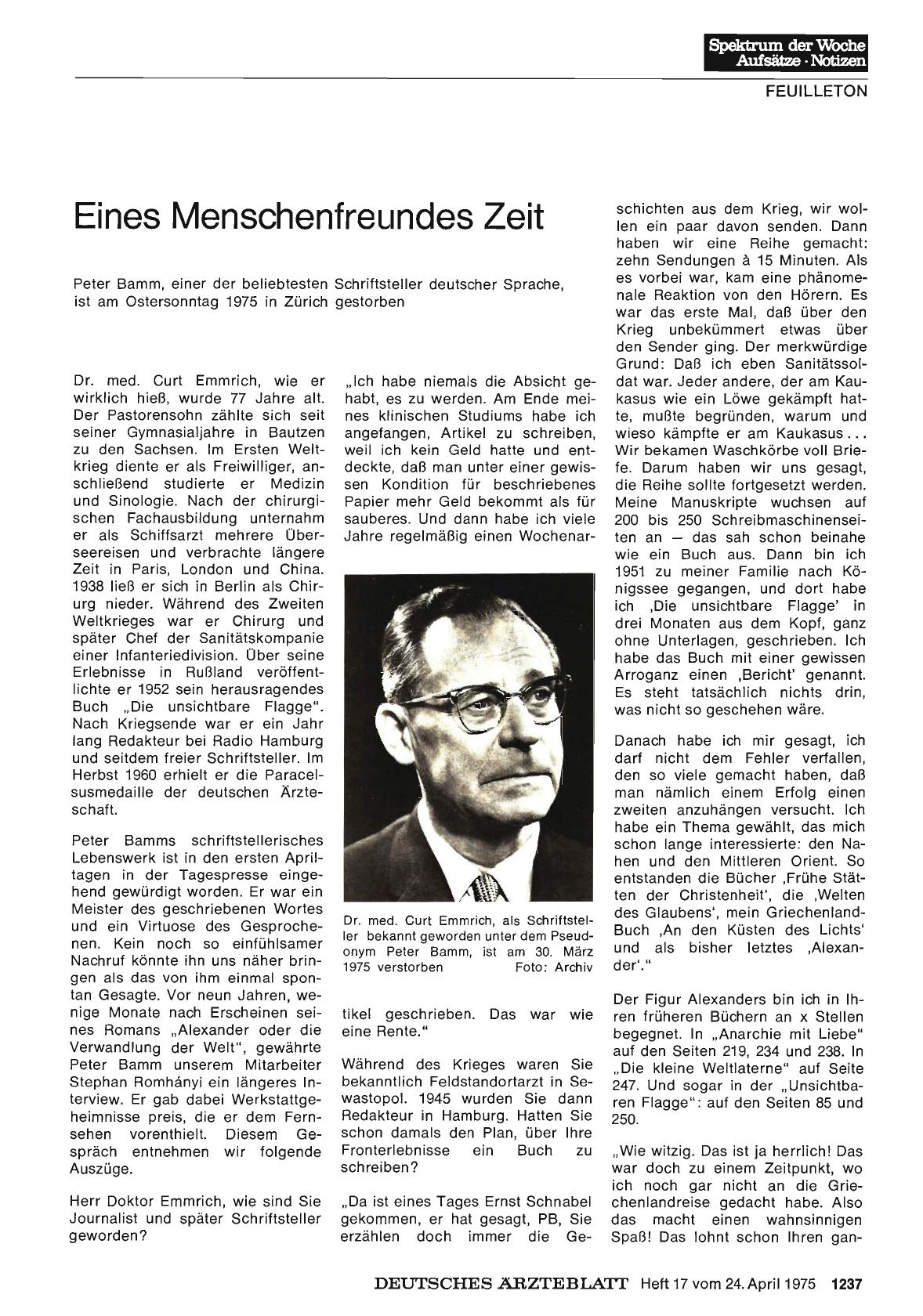 Vorschauseite 1: Eines Menschenfreundes Zeit