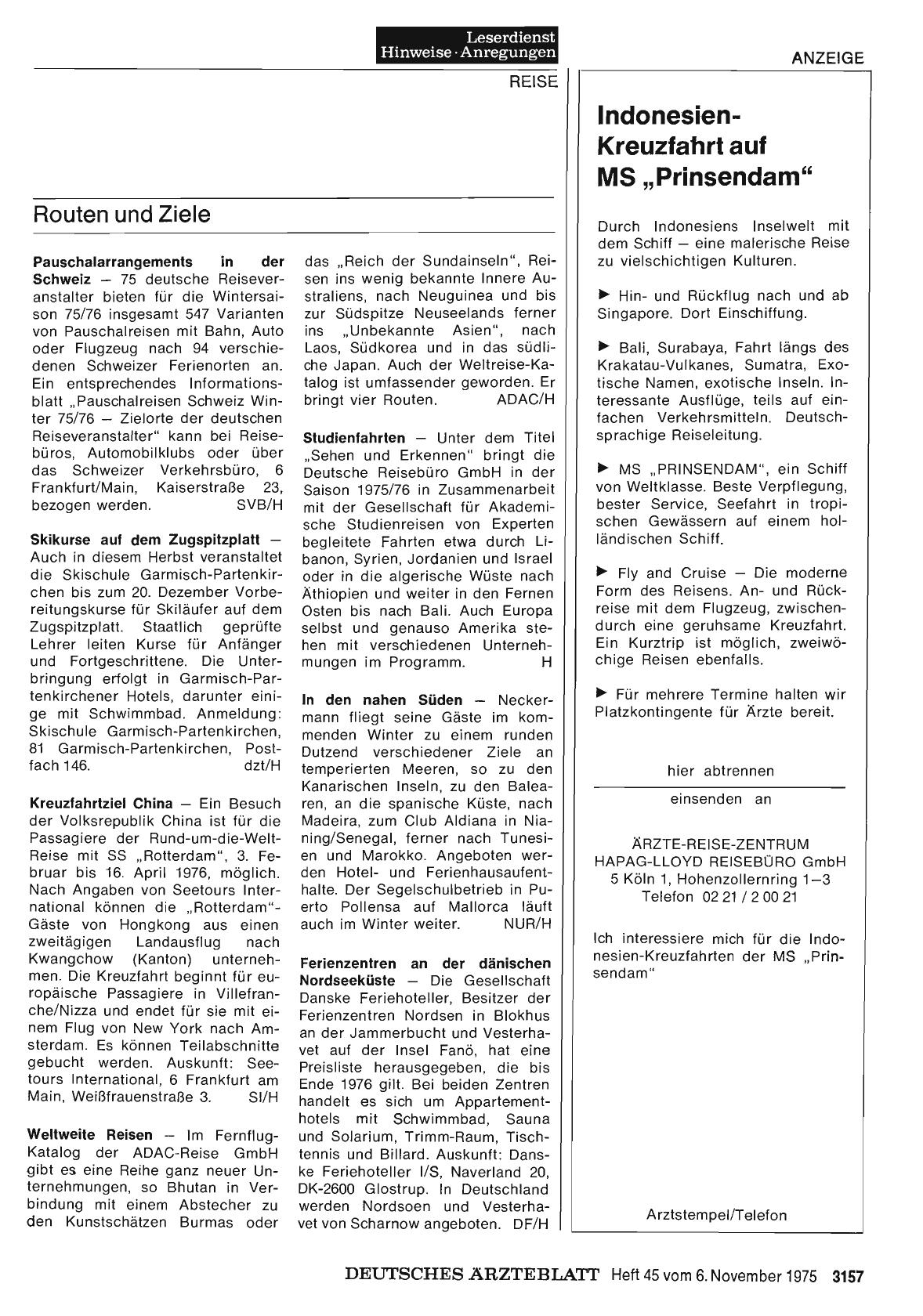 Vorschauseite 1: Routen und Ziele