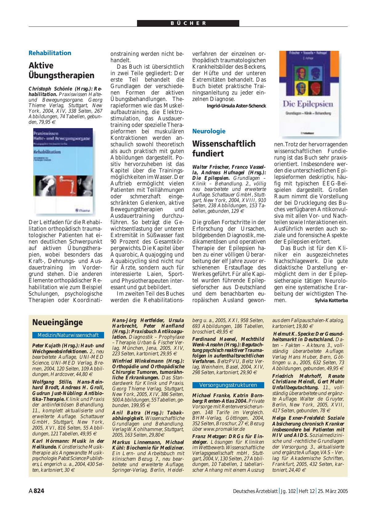 Vorschauseite 1: Die Epilepsien. Grundlagen – Klinik – Behandlung