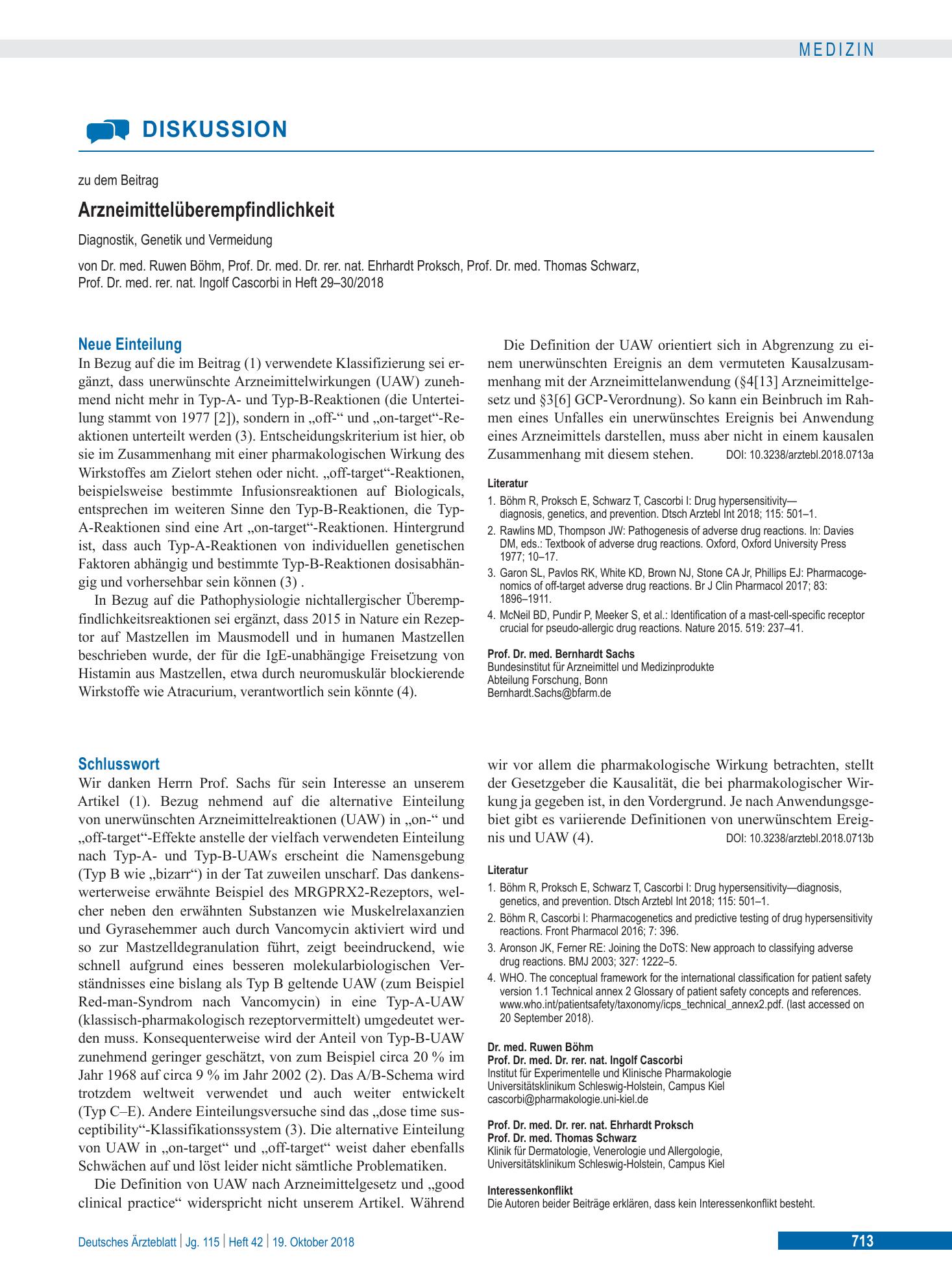 Vorschauseite 1: Neue Einteilung – Deutsches Ärzteblatt
