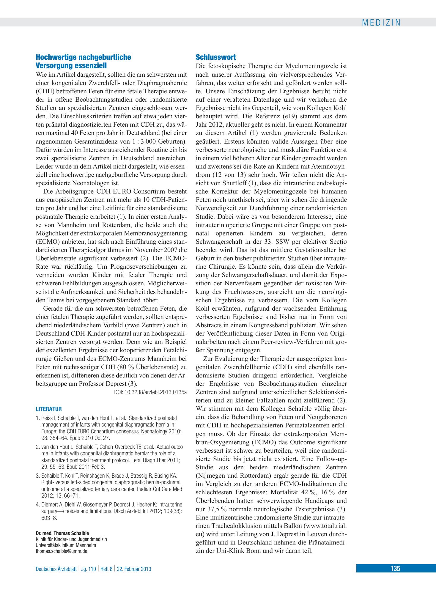 Vorschauseite 1: Schlusswort – Deutsches Ärzteblatt