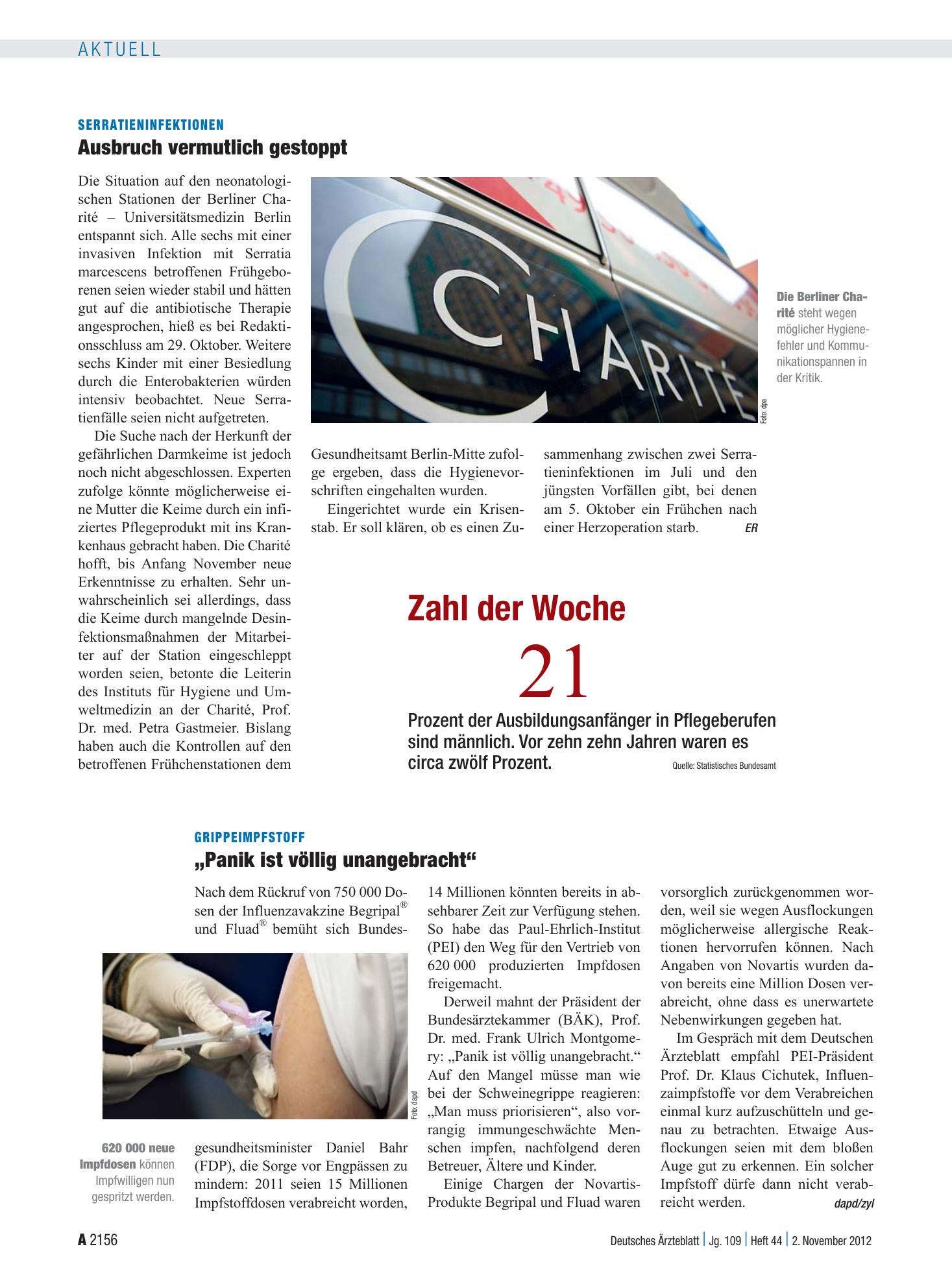 Vorschauseite 1: Zahl der Woche 21 – Deutsches Ärzteblatt