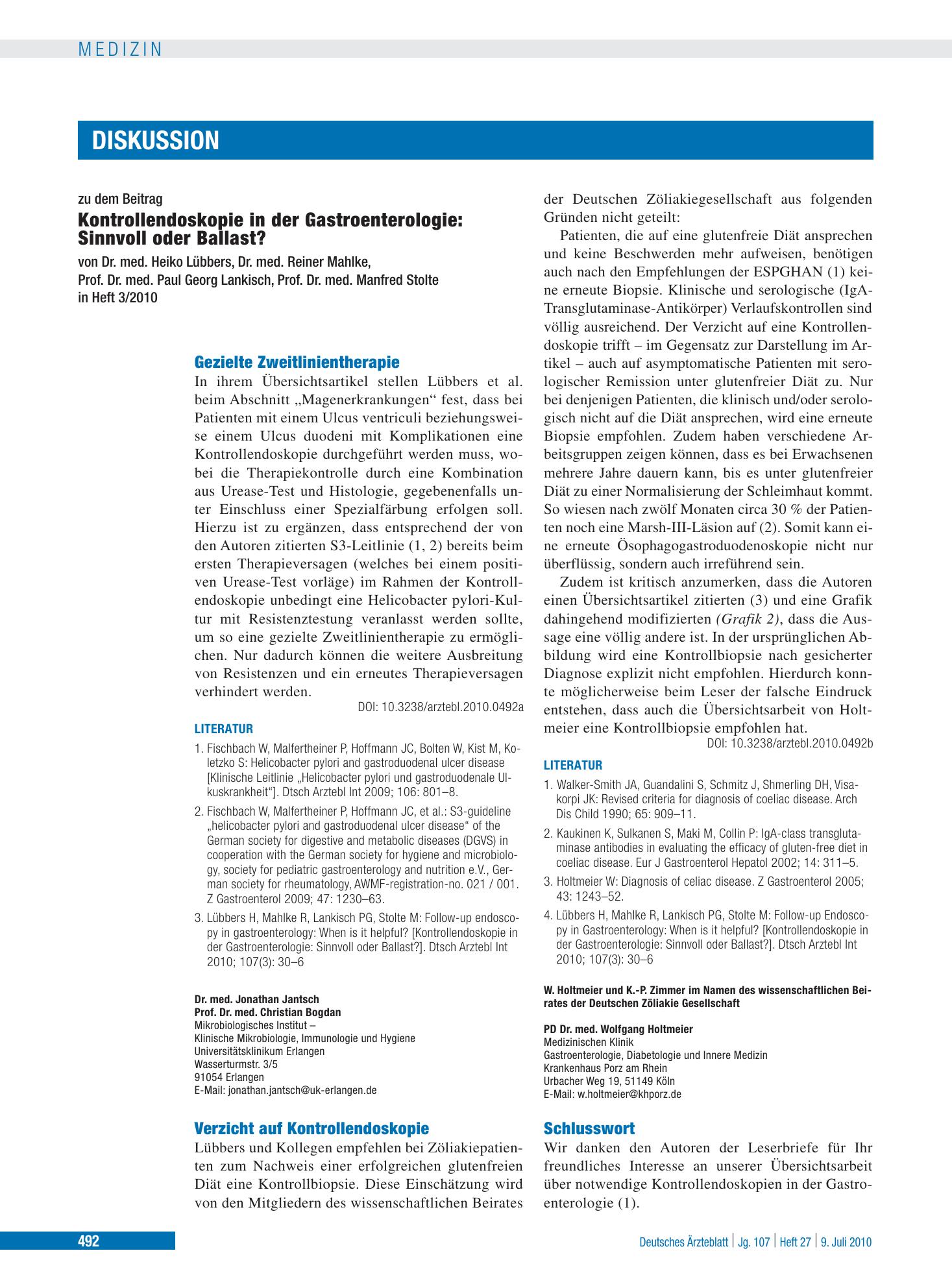 Vorschauseite 1: Schlusswort – Deutsches Ärzteblatt