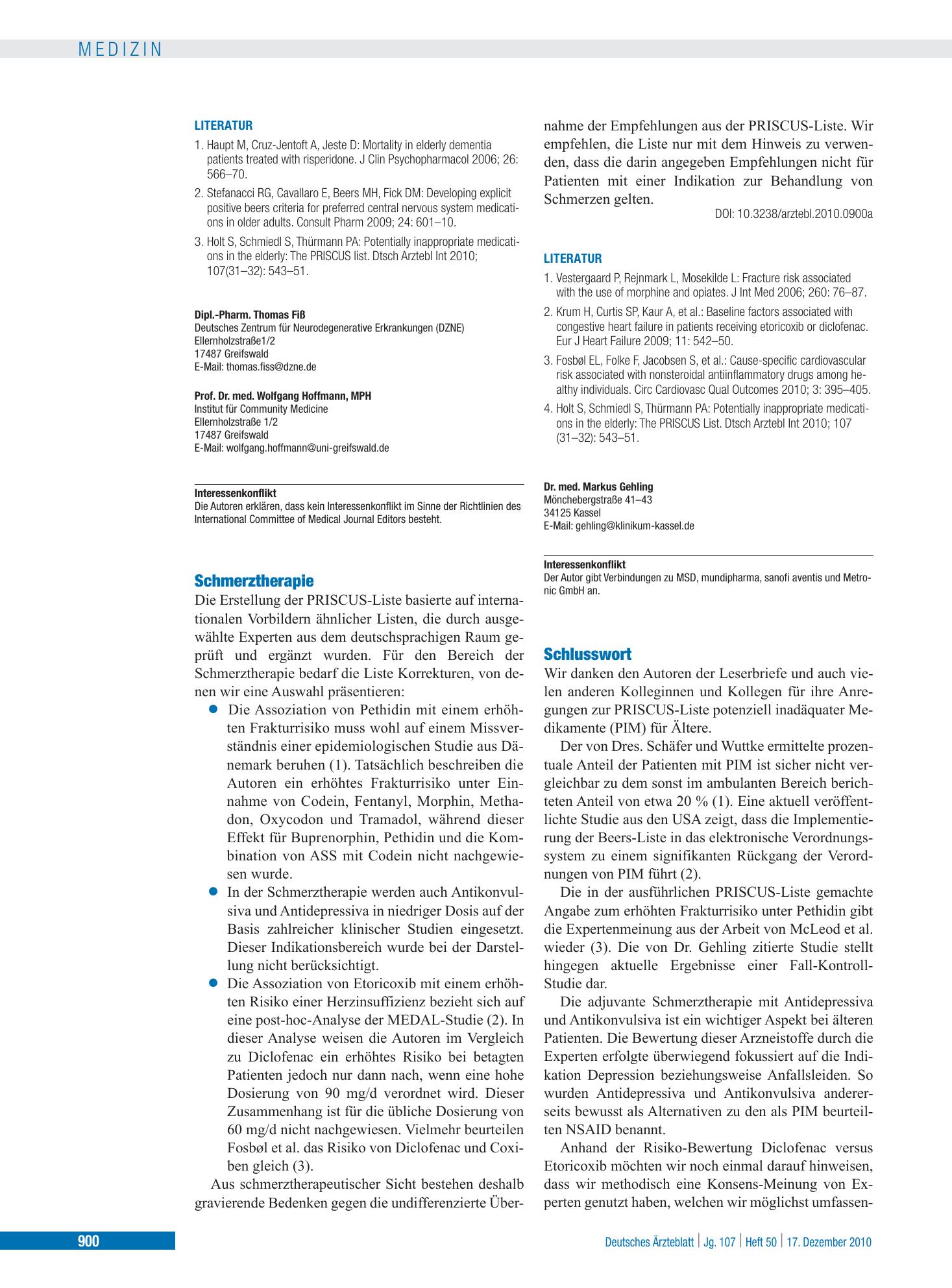 Vorschauseite 1: Schlusswort – Deutsches Ärzteblatt