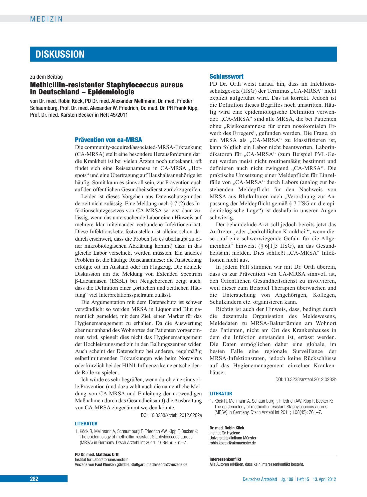 Vorschauseite 1: Schlusswort – Deutsches Ärzteblatt