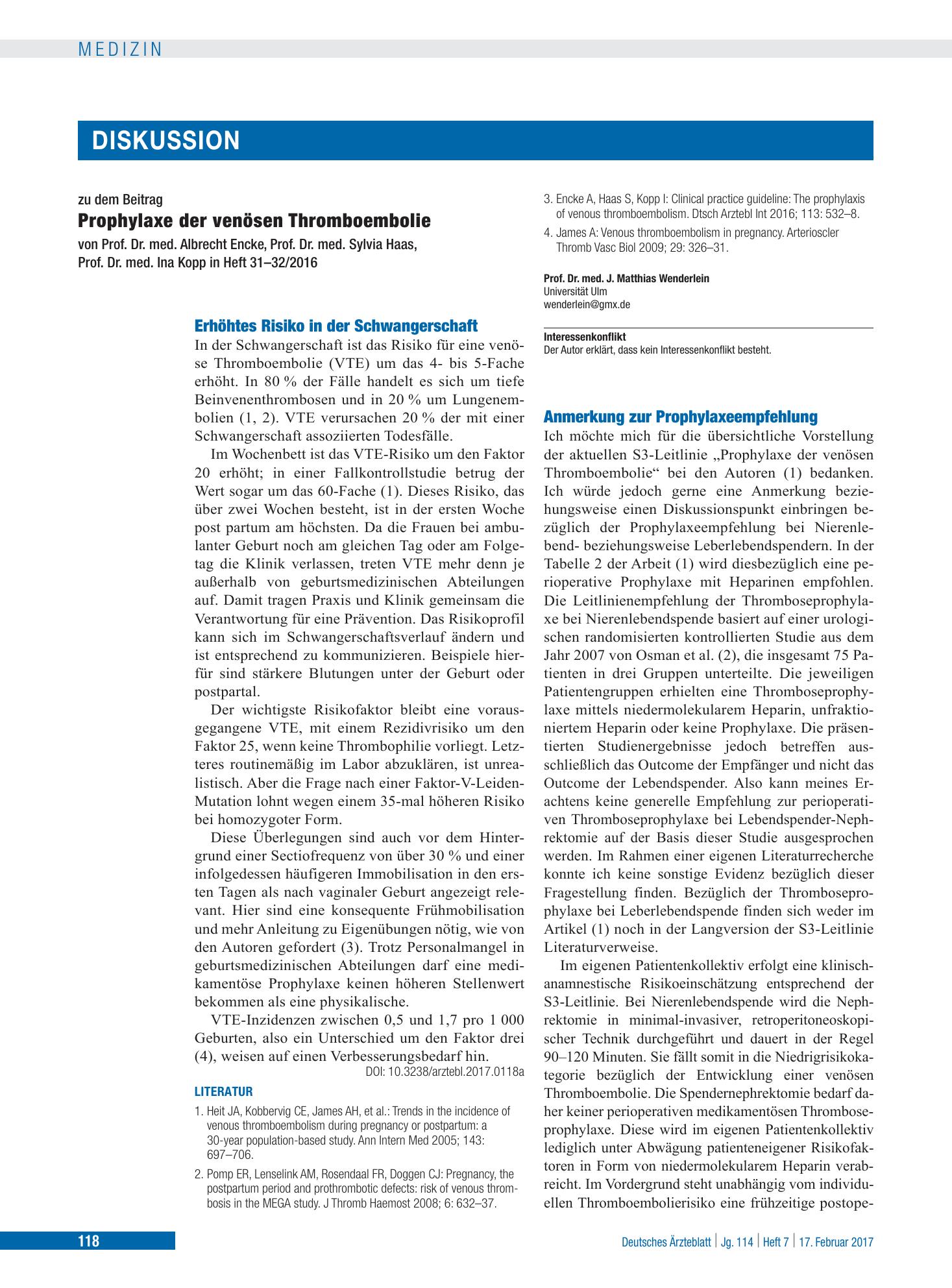 Vorschauseite 1: Erhöhtes Risiko in der Schwangerschaft – Deutsches Ärzteblatt