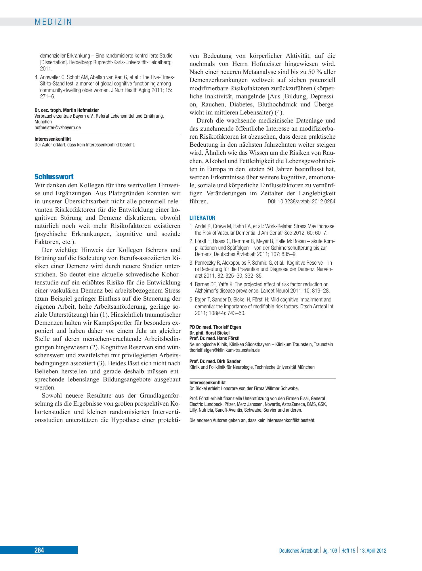 Vorschauseite 1: Schlusswort – Deutsches Ärzteblatt