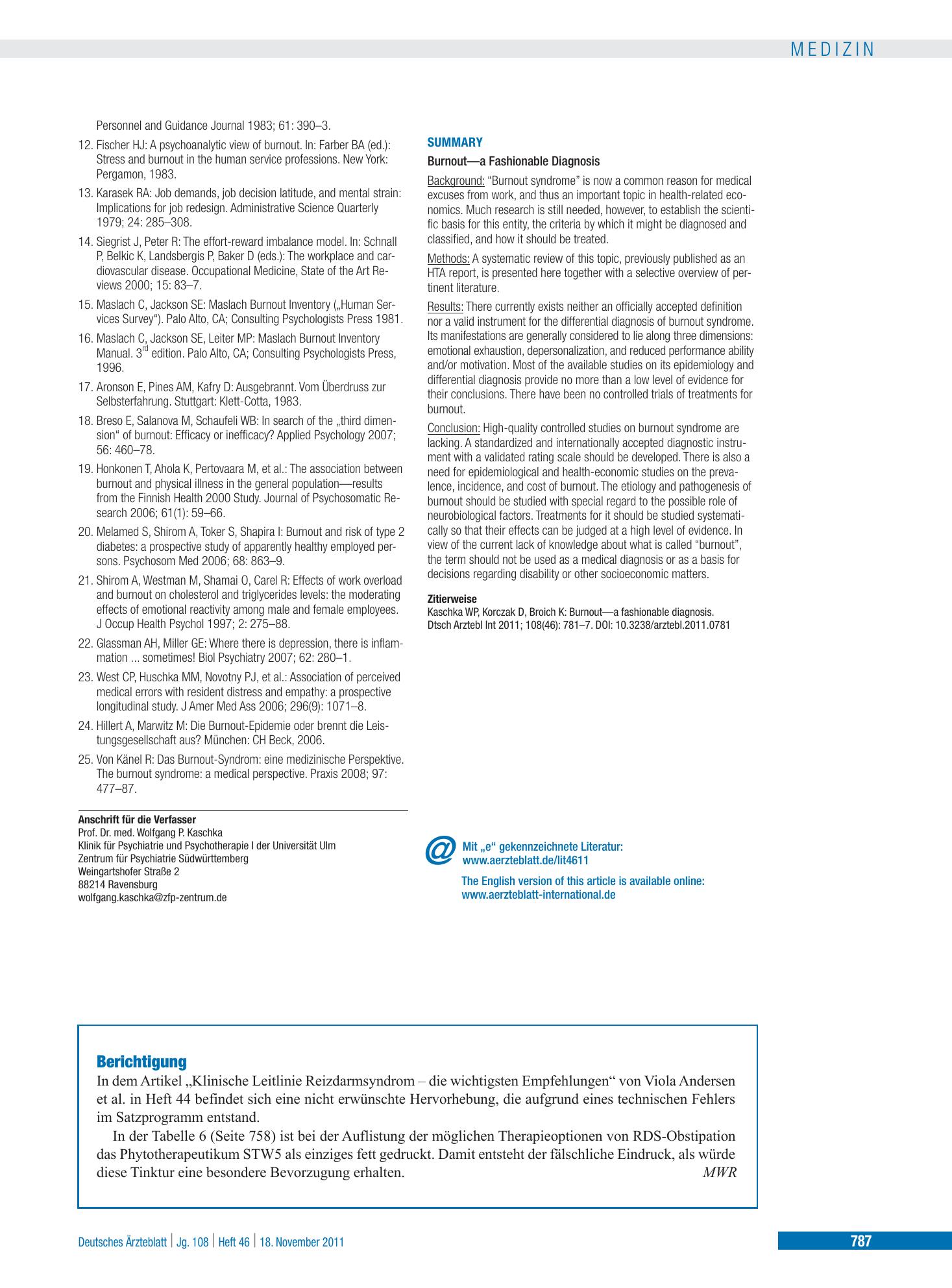 Vorschauseite 1: Berichtigung – Deutsches Ärzteblatt