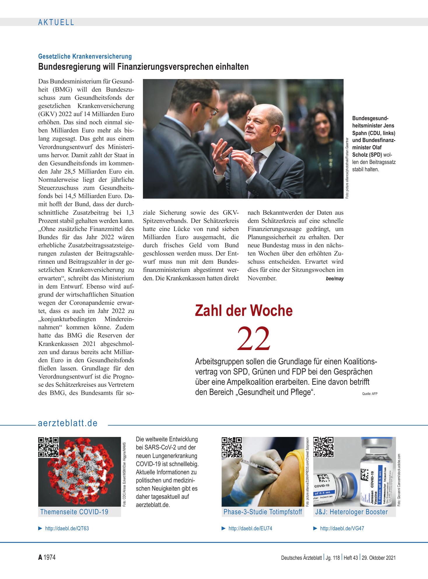 Vorschauseite 1: aerzteblatt.de – Deutsches Ärzteblatt