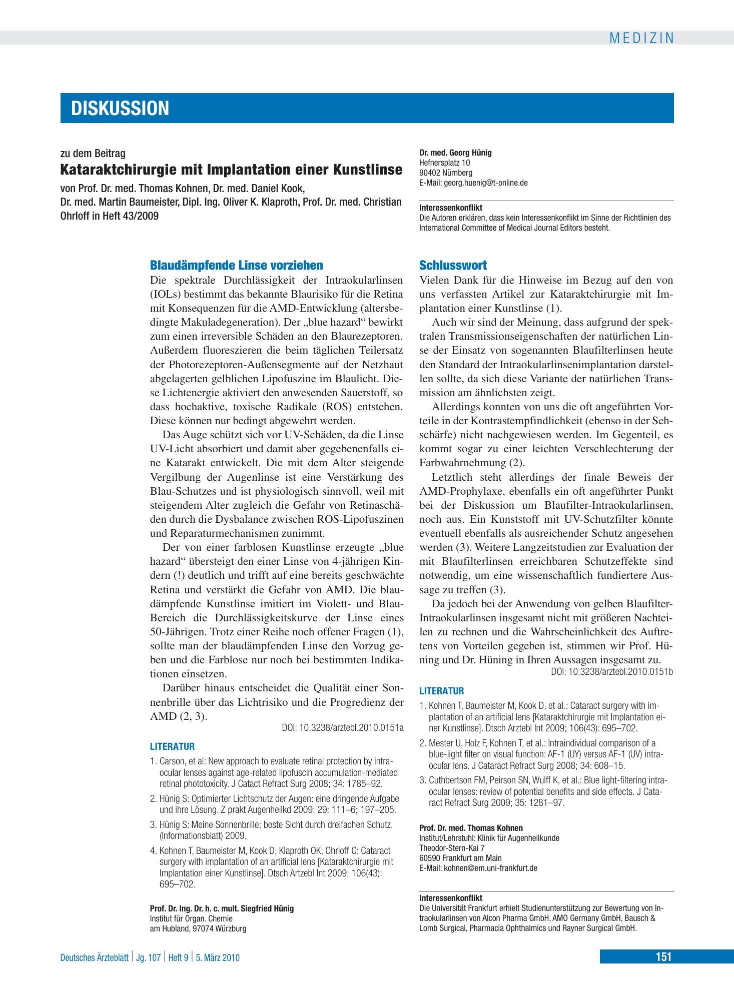 Vorschauseite 1: Schlusswort – Deutsches Ärzteblatt