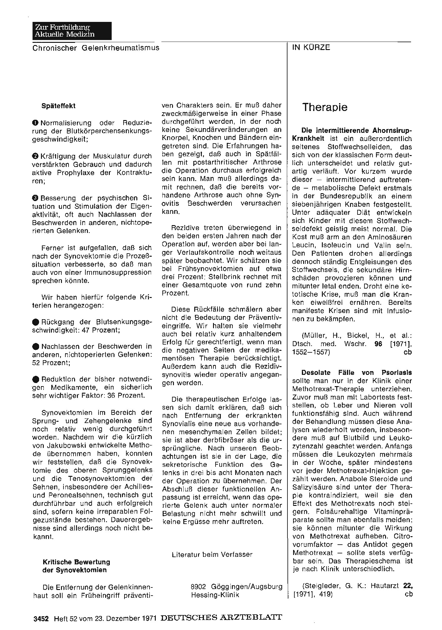 Vorschauseite 1: Therapie