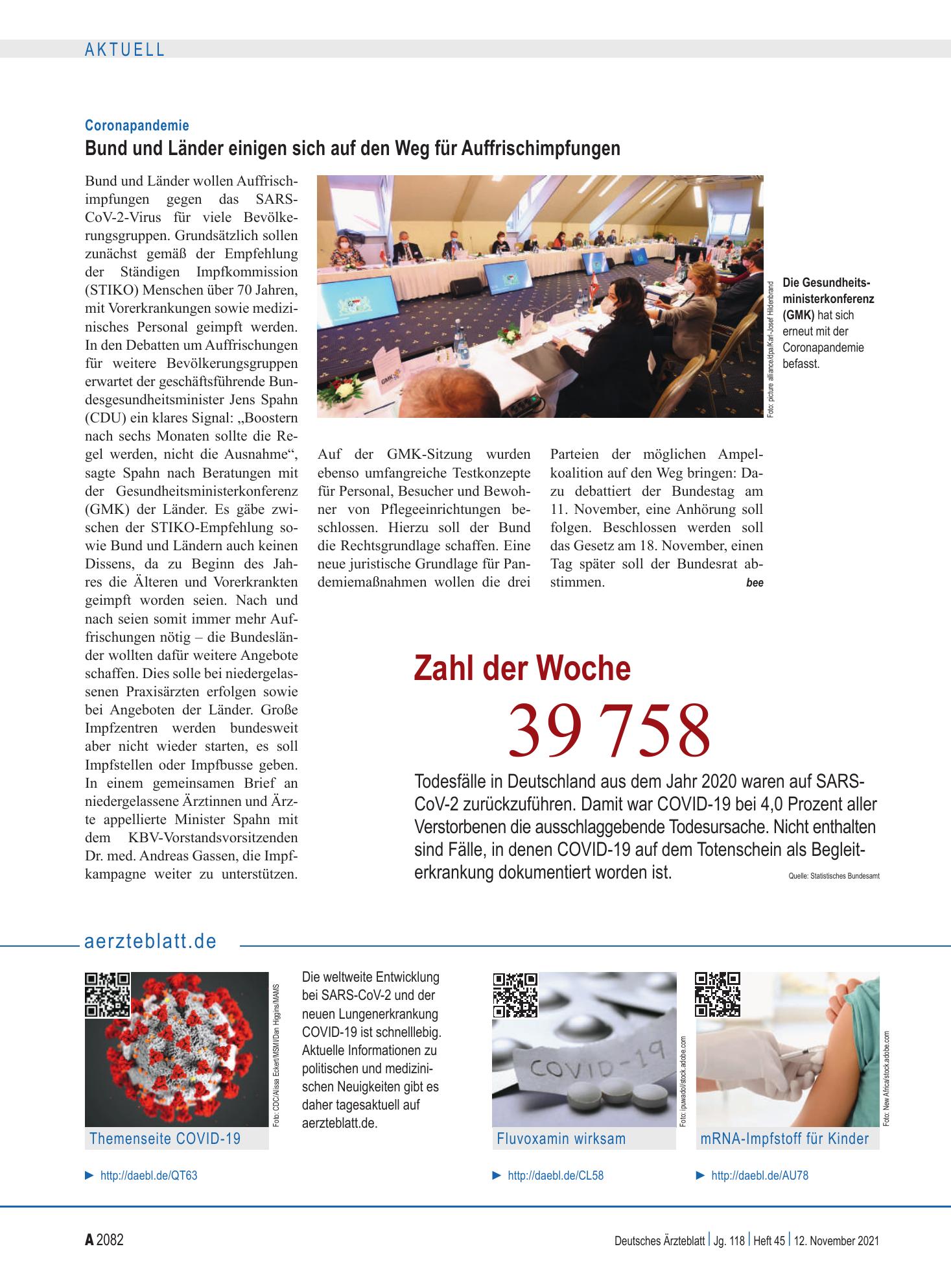 Vorschauseite 1: aerzteblatt.de – Deutsches Ärzteblatt