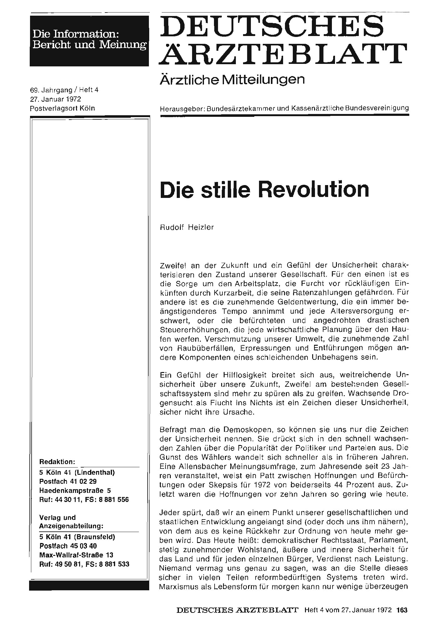 Vorschauseite 1: Die stille Revolution
