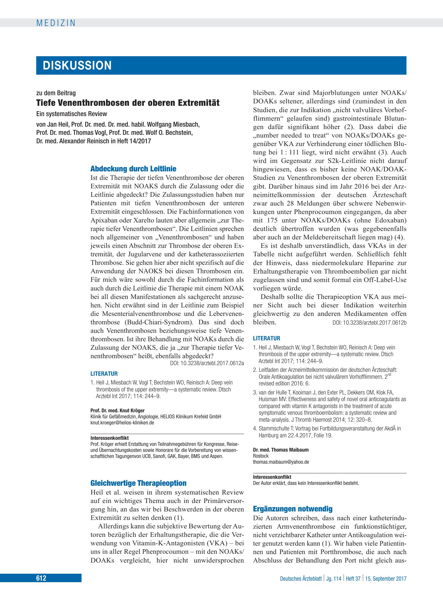 Vorschauseite 1: Abdeckung durch Leitlinie – Deutsches Ärzteblatt