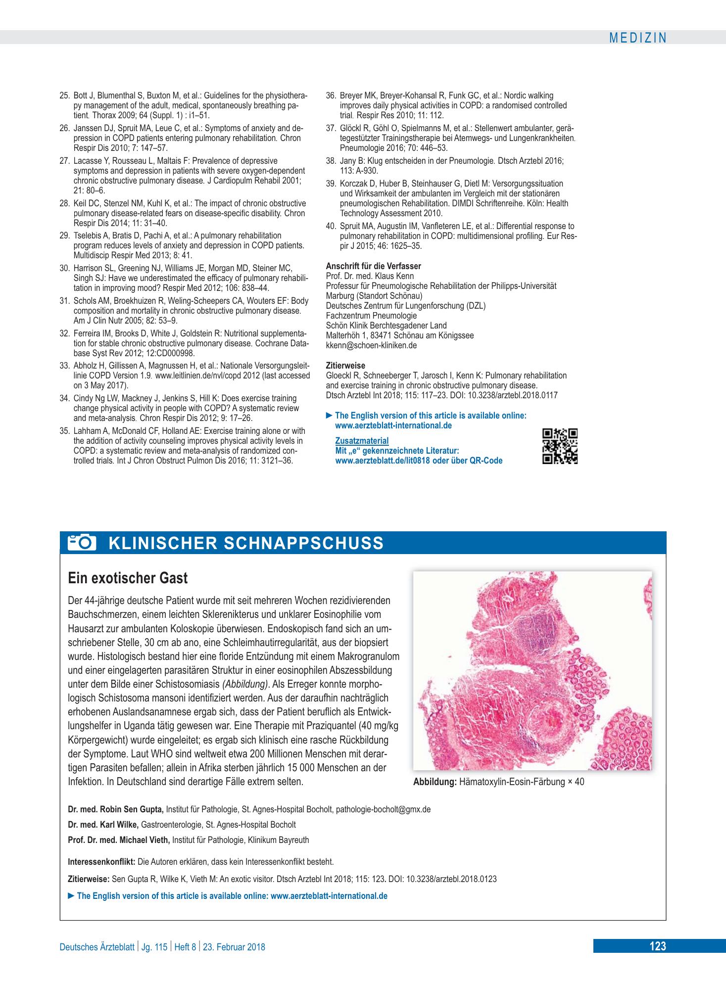 Vorschauseite 1: Ein exotischer Gast – Deutsches Ärzteblatt