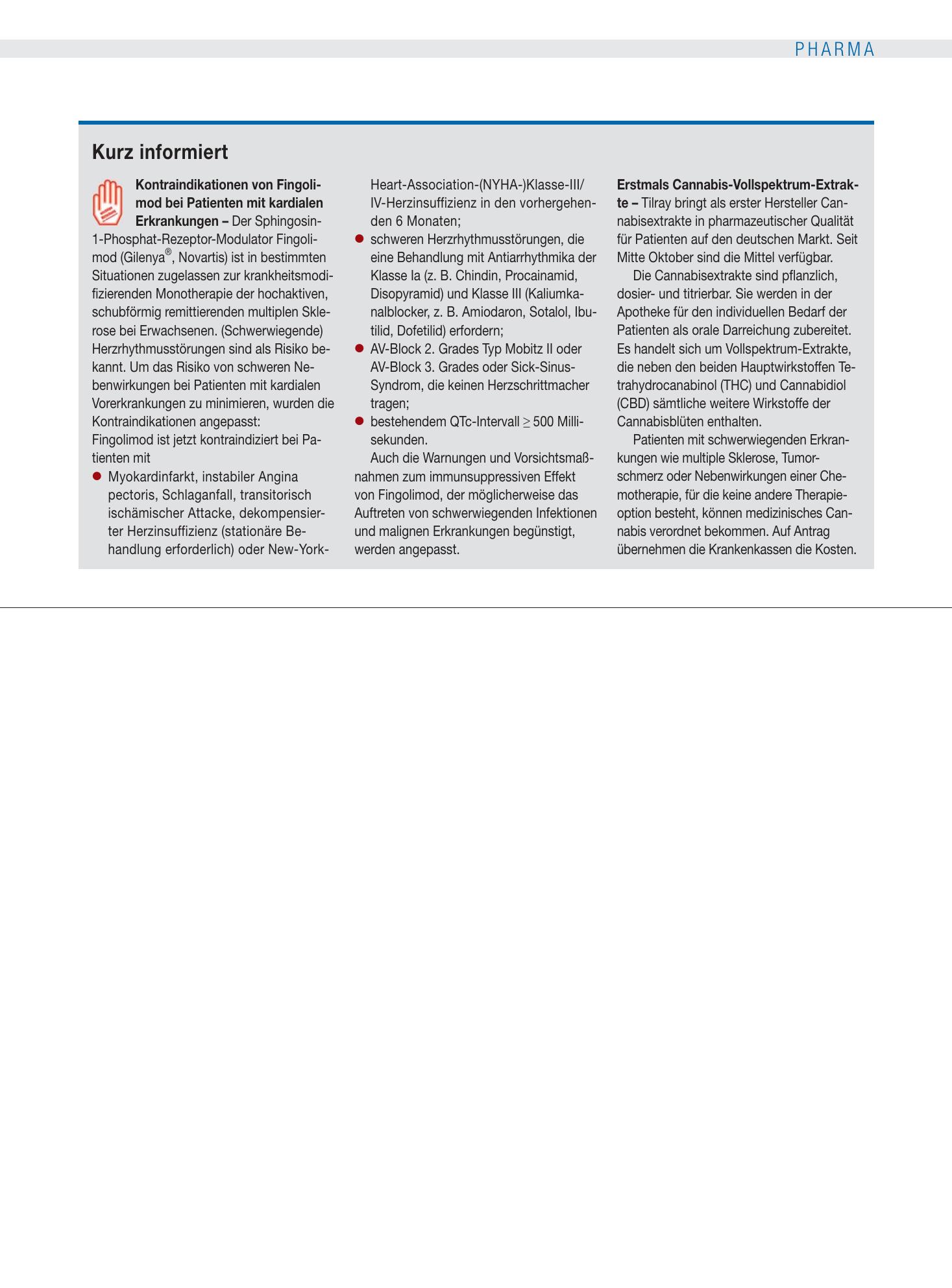 Vorschauseite 1: Kurz informiert – Deutsches Ärzteblatt
