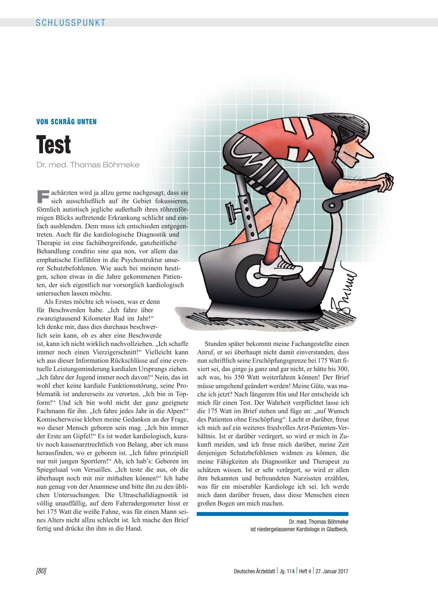 Vorschauseite 1: Von Schräg unten: Test – Deutsches Ärzteblatt