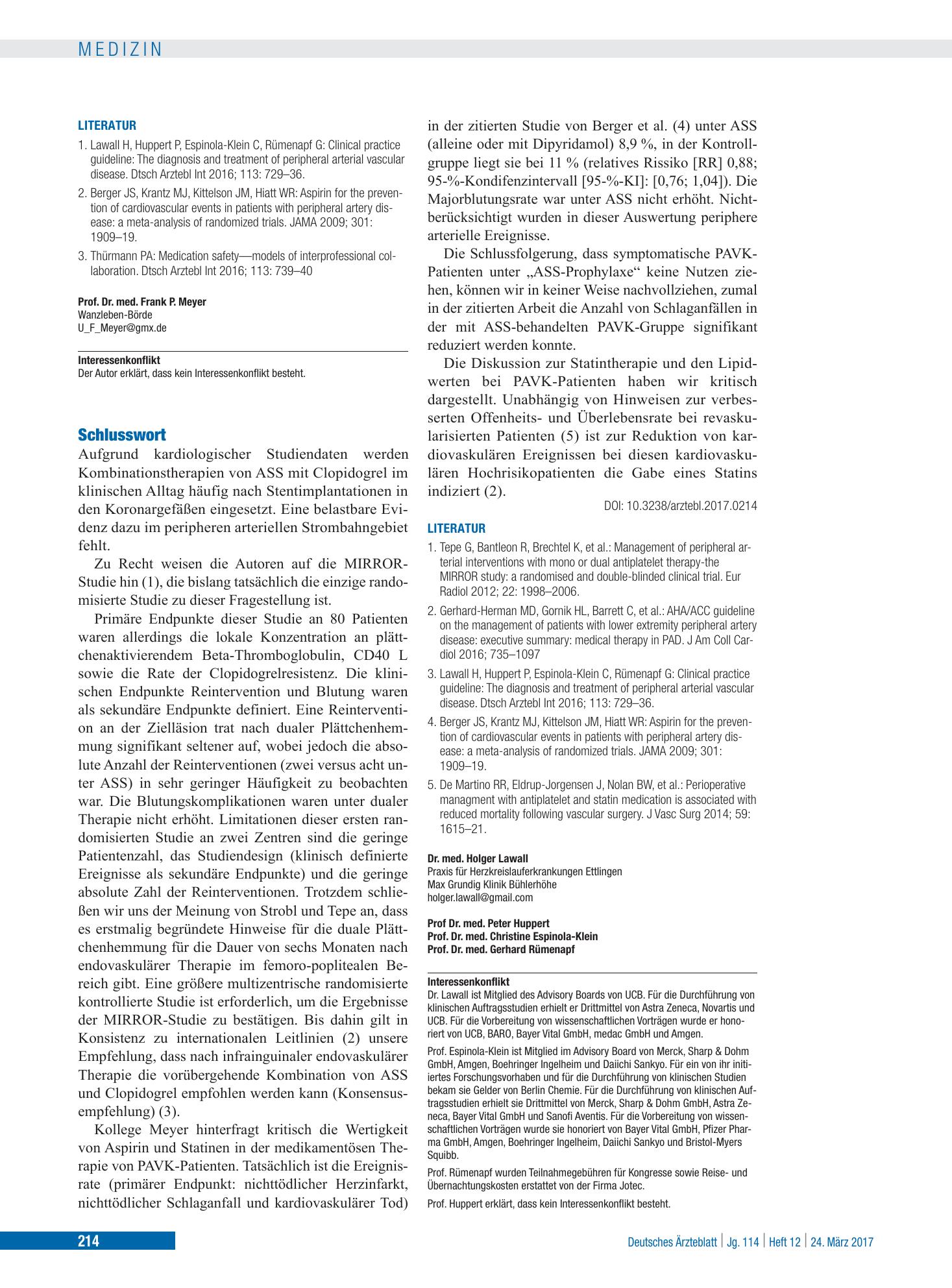 Vorschauseite 1: Schlusswort – Deutsches Ärzteblatt