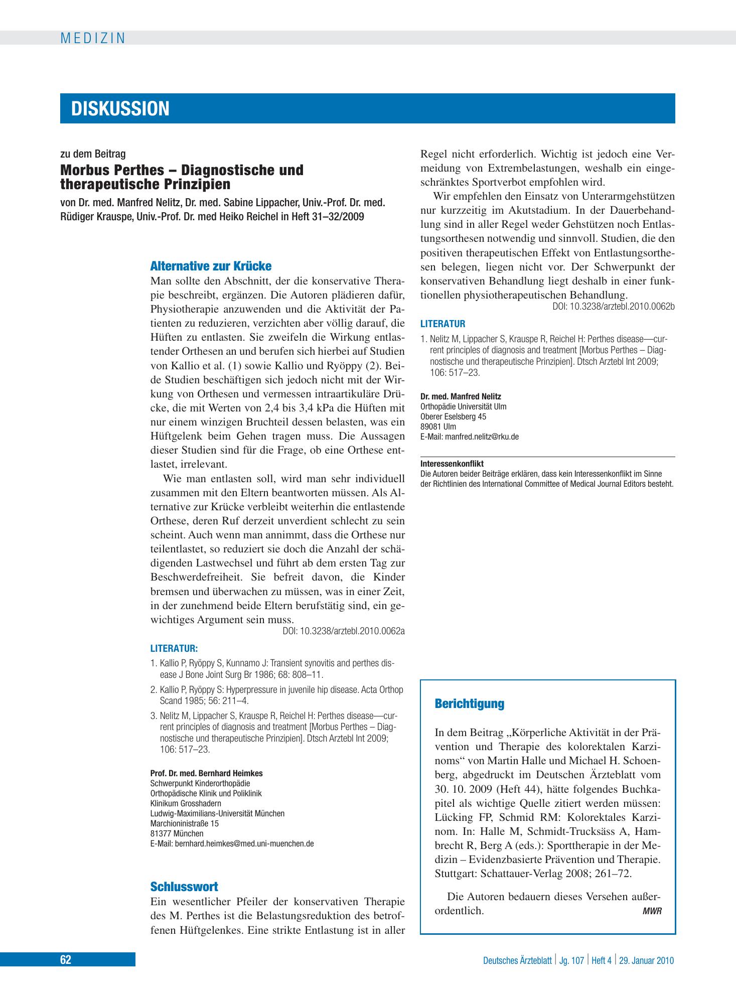 Vorschauseite 1: Berichtigung – Deutsches Ärzteblatt