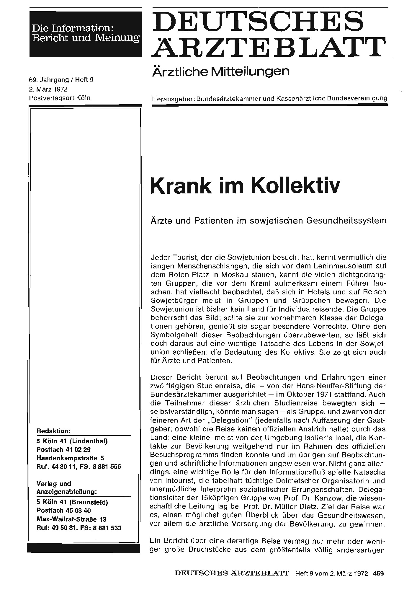 Vorschauseite 1: Krank im Kollektiv