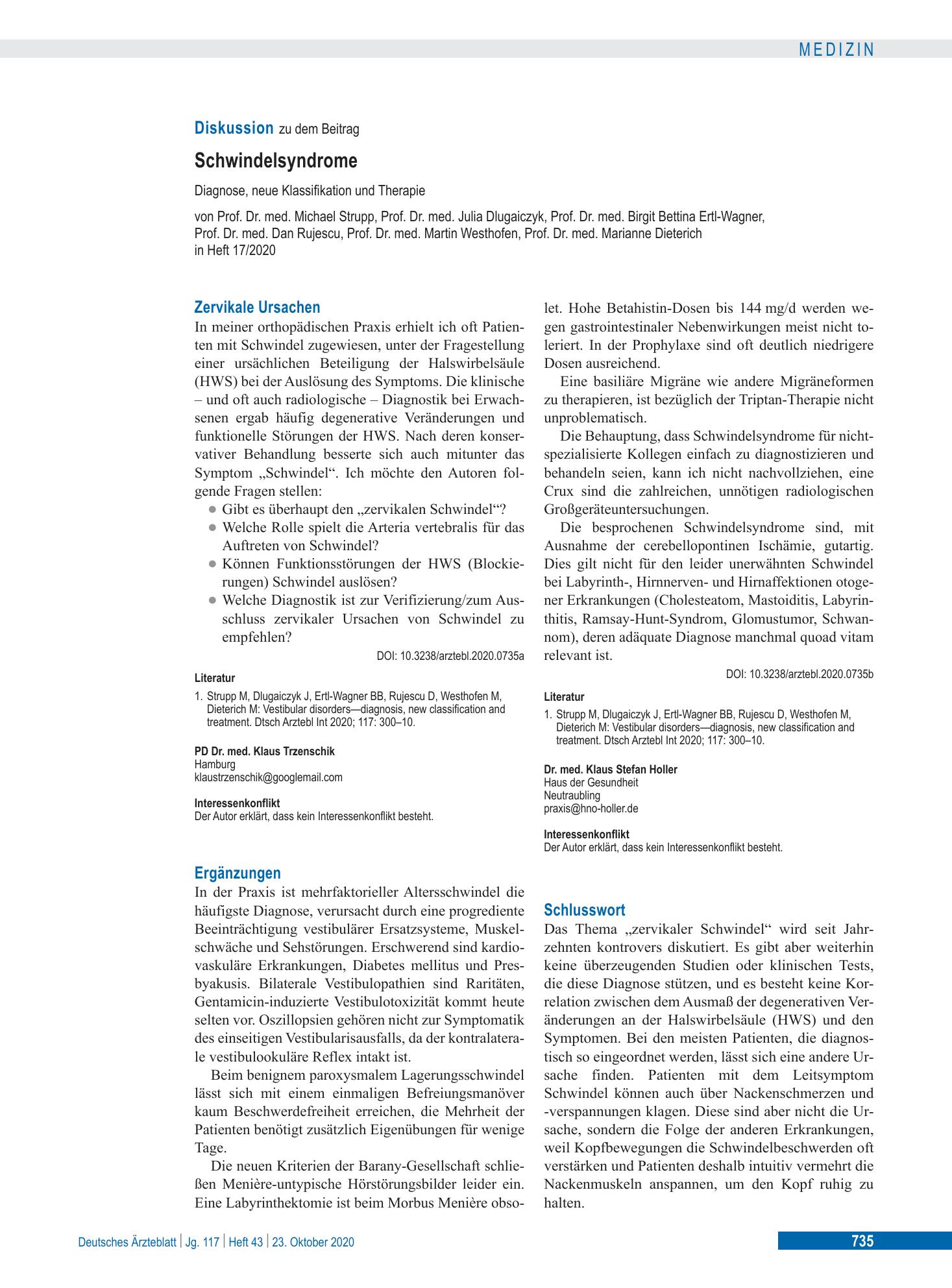 Vorschauseite 1: Schlusswort – Deutsches Ärzteblatt