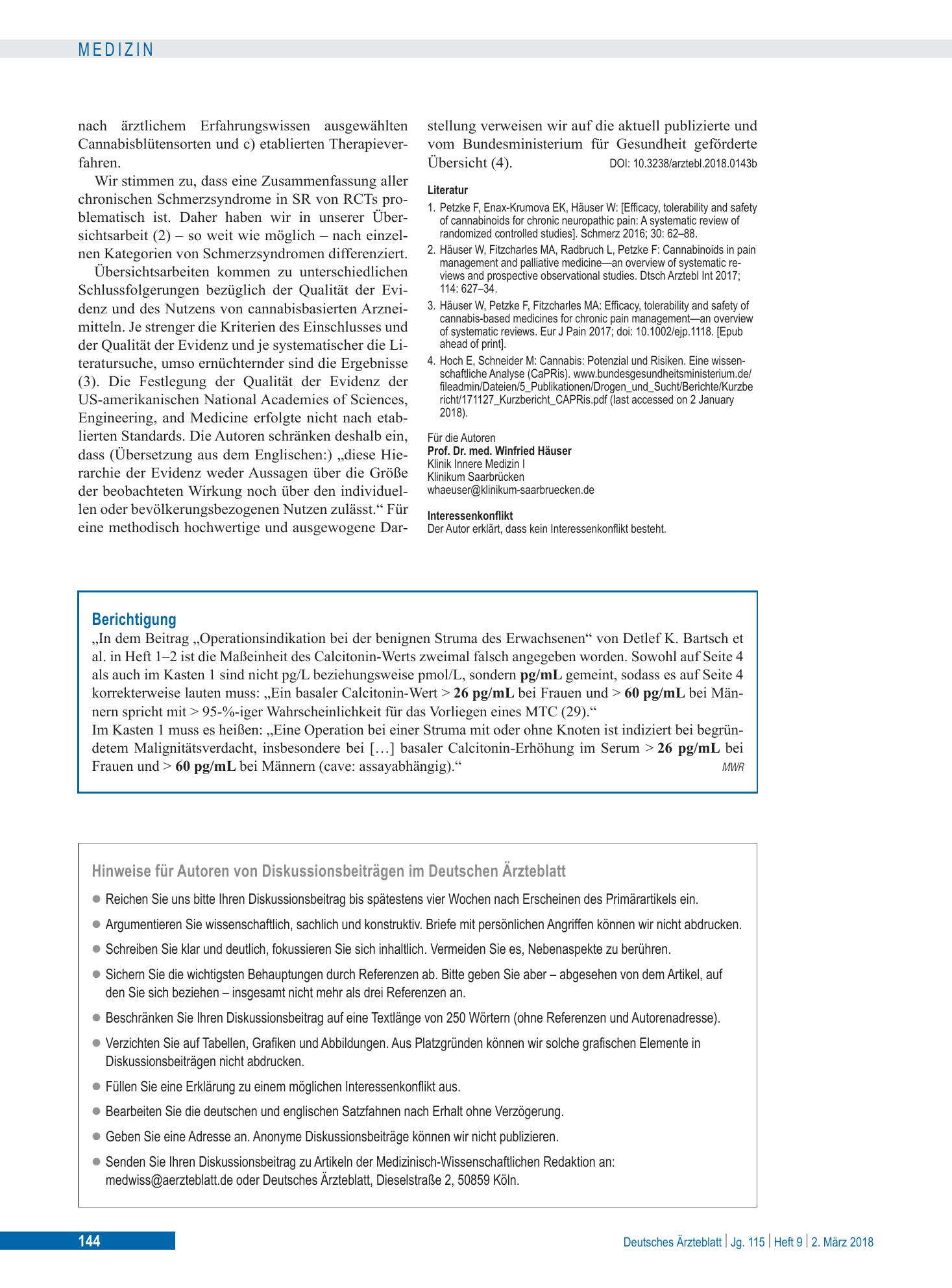 Vorschauseite 1: Berichtigung – Deutsches Ärzteblatt
