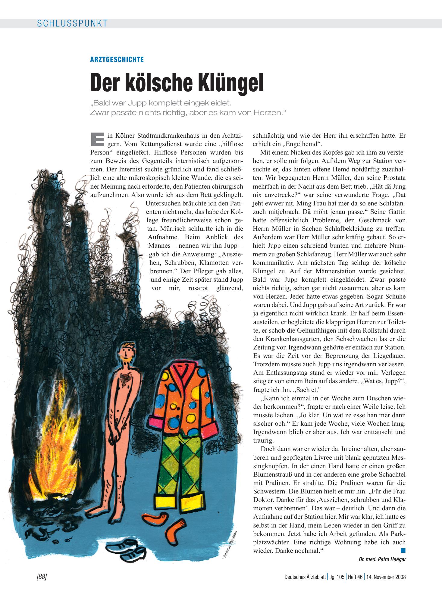 Vorschauseite 1: Arztgeschichte: Der kölsche Klüngel – Deutsches Ärzteblatt
